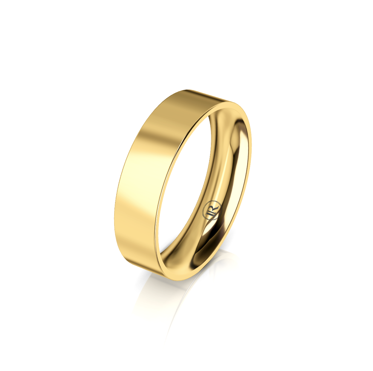 9ct Yellow Gold Flat Profile Wedding Ring