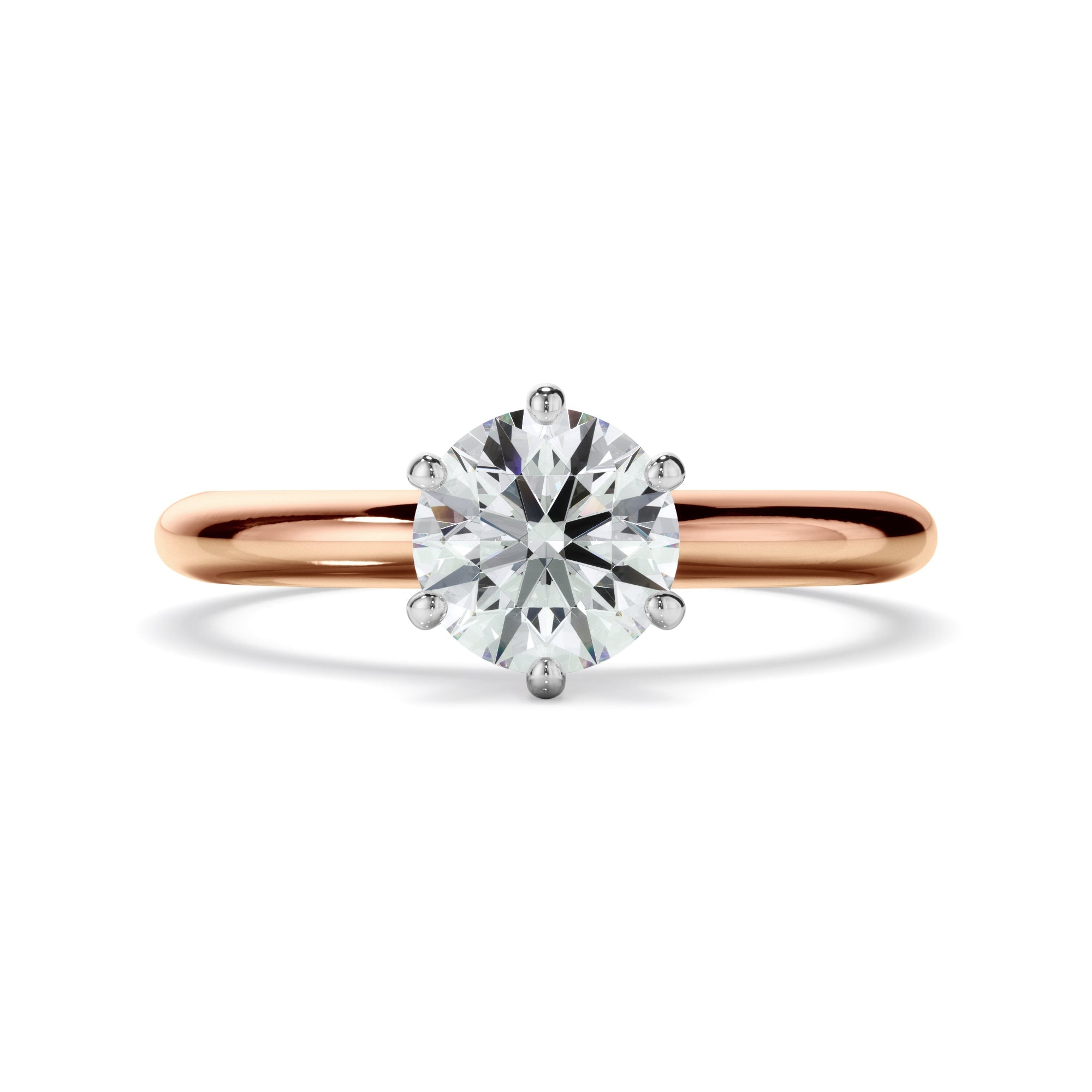 1ct Round Brilliant Cut Laboratory-Grown Diamond Engagement Ring