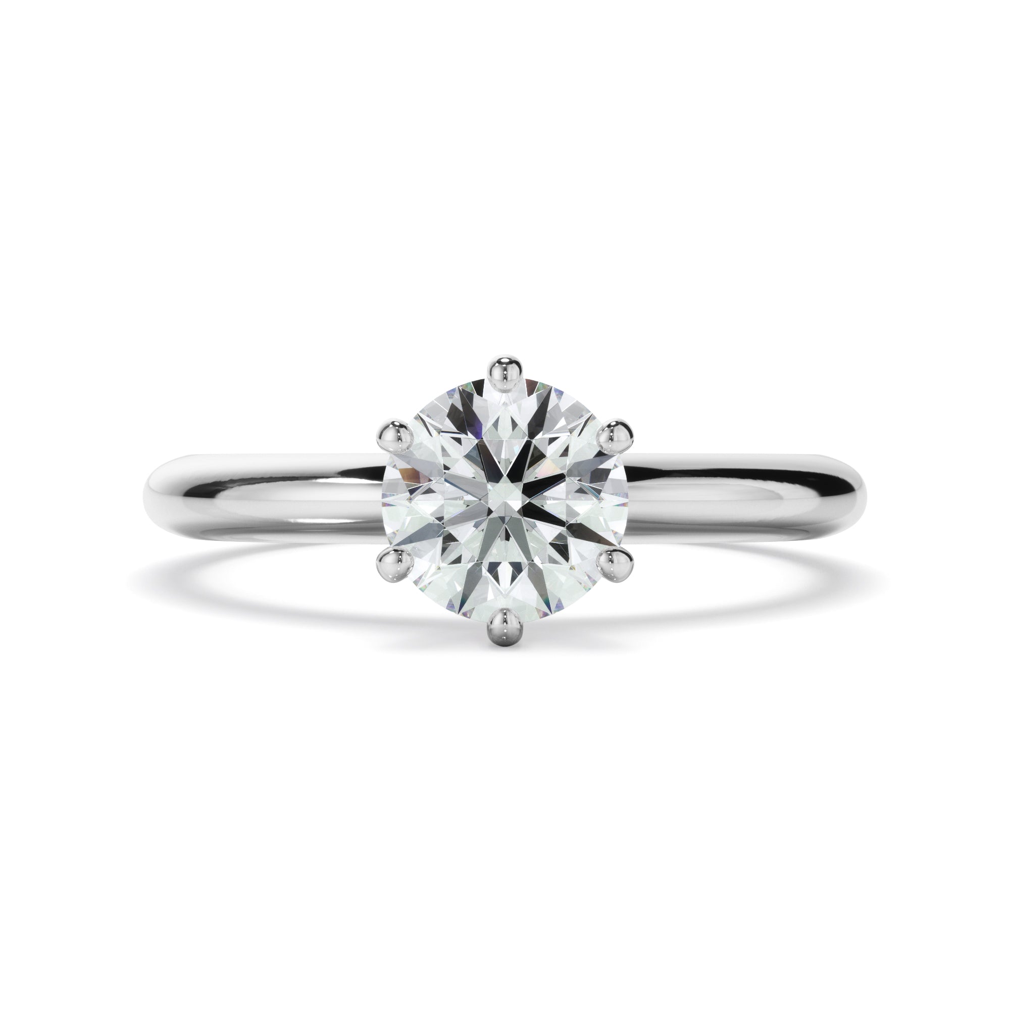 1ct Round Brilliant Cut Laboratory-Grown Diamond Engagement Ring