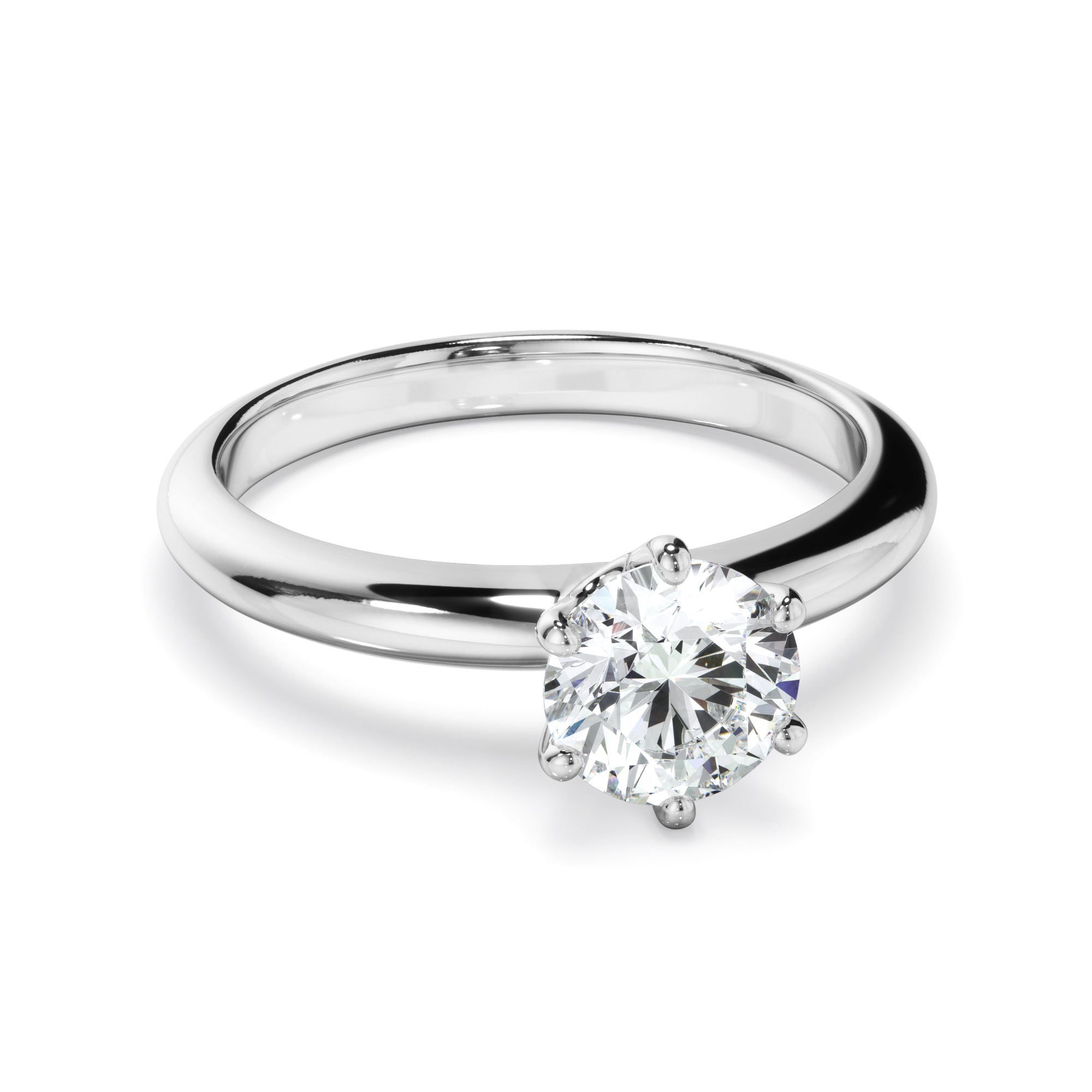 1ct Round Brilliant Cut Laboratory-Grown Diamond Engagement Ring
