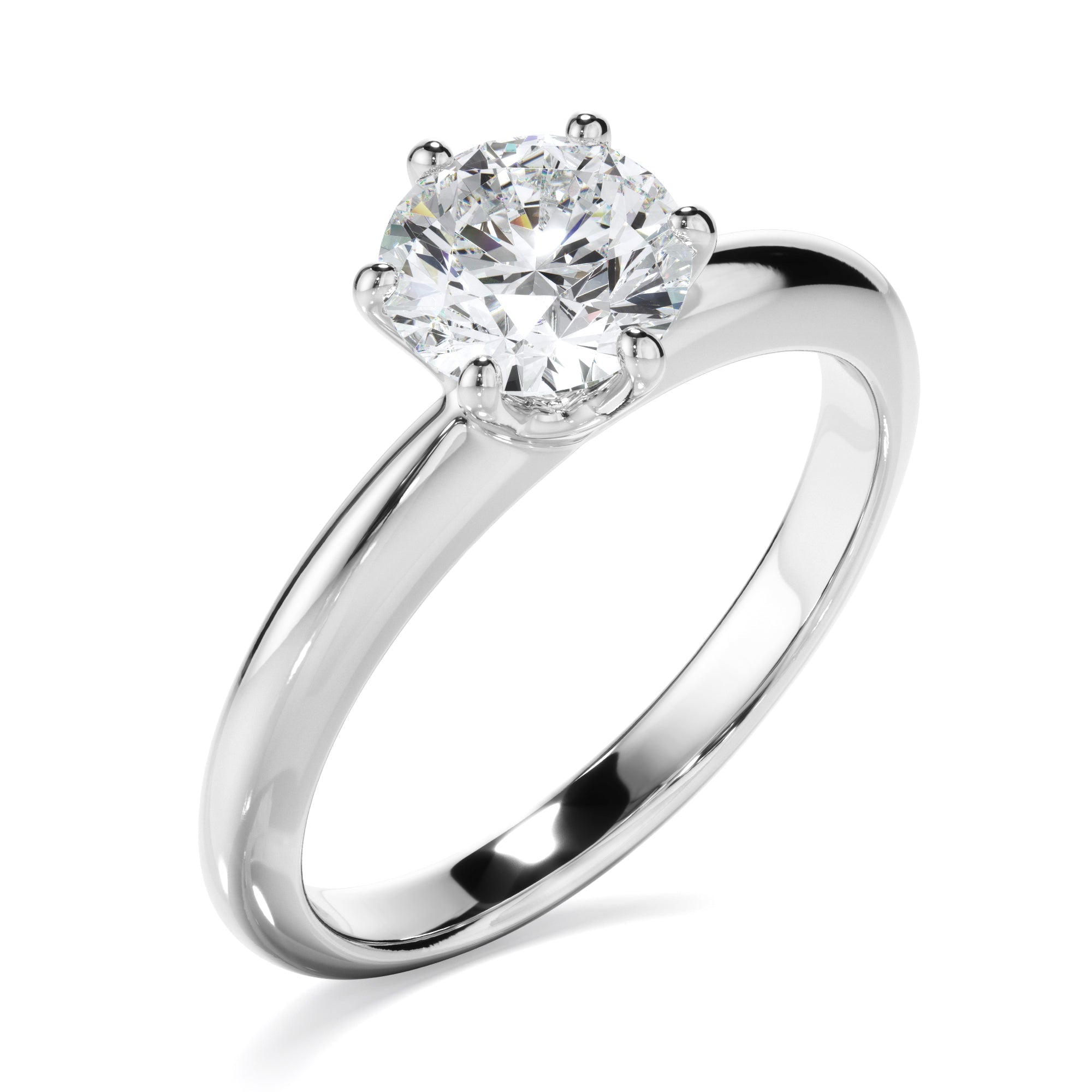 1ct Round Brilliant Cut Laboratory-Grown Diamond Engagement Ring