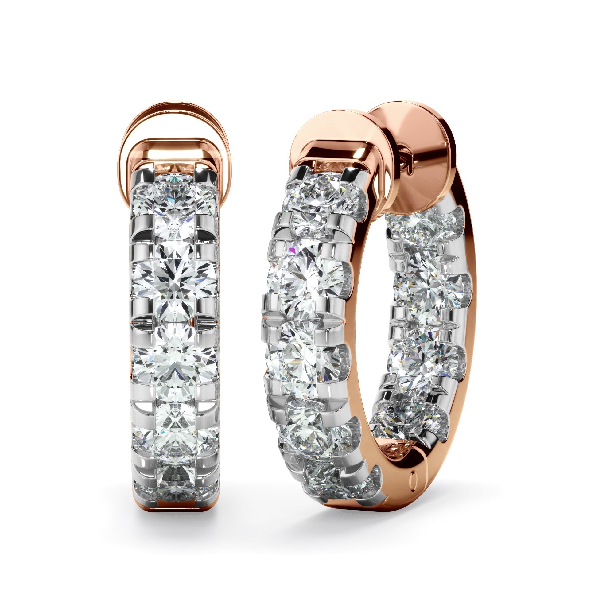 1.75ct Laboratory-Grown Diamond Huggie Earrings