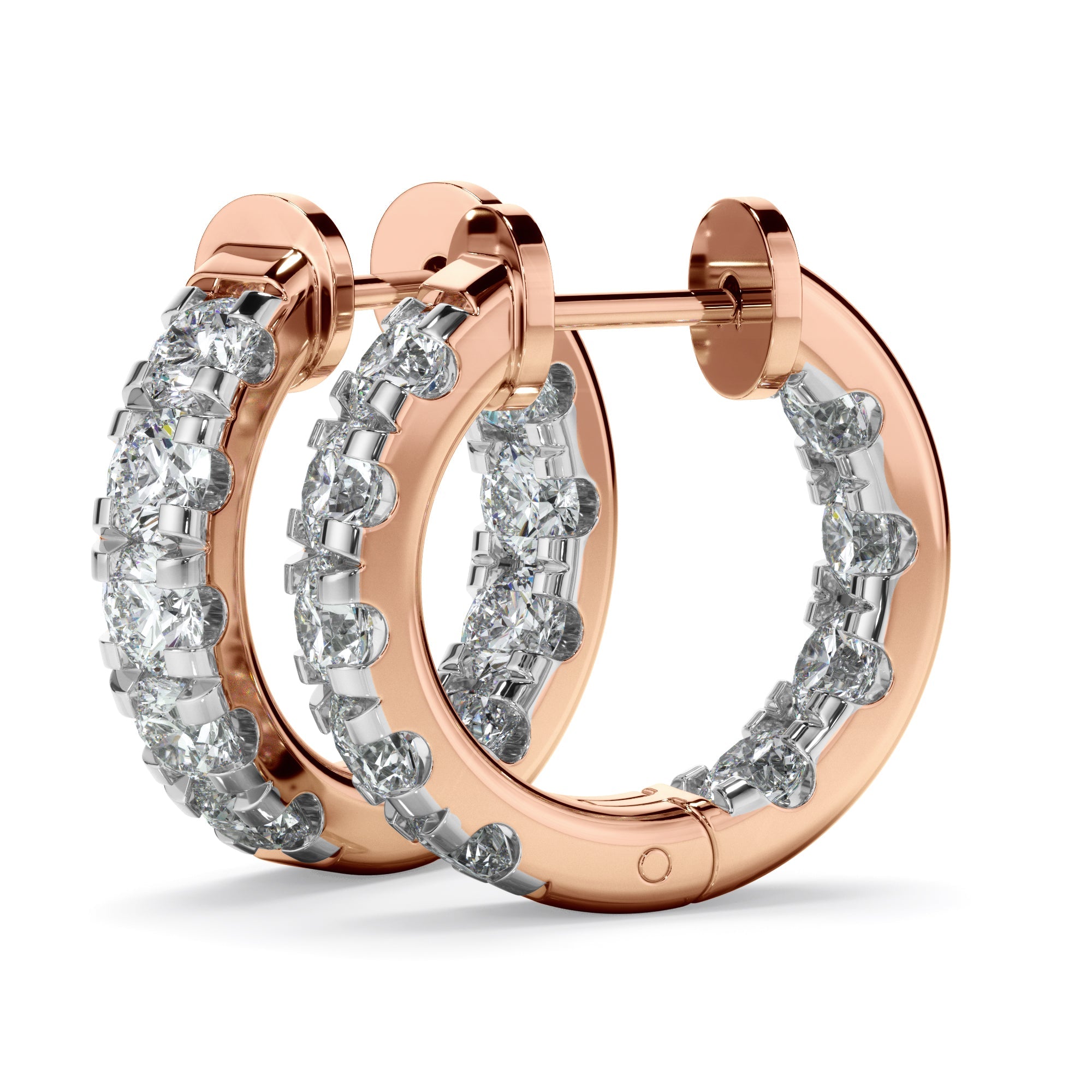 1.75ct Laboratory-Grown Diamond Huggie Earrings