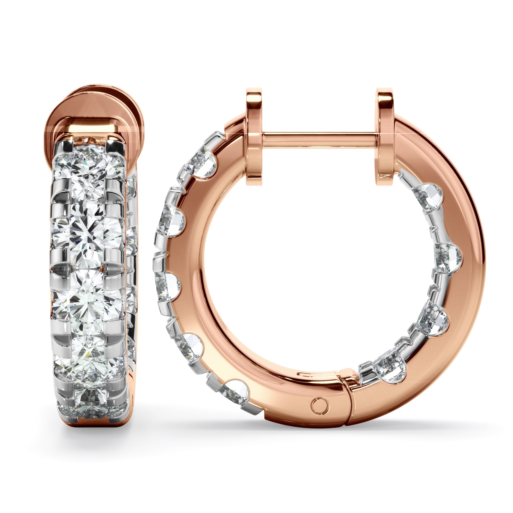 1.75ct Laboratory-Grown Diamond Huggie Earrings