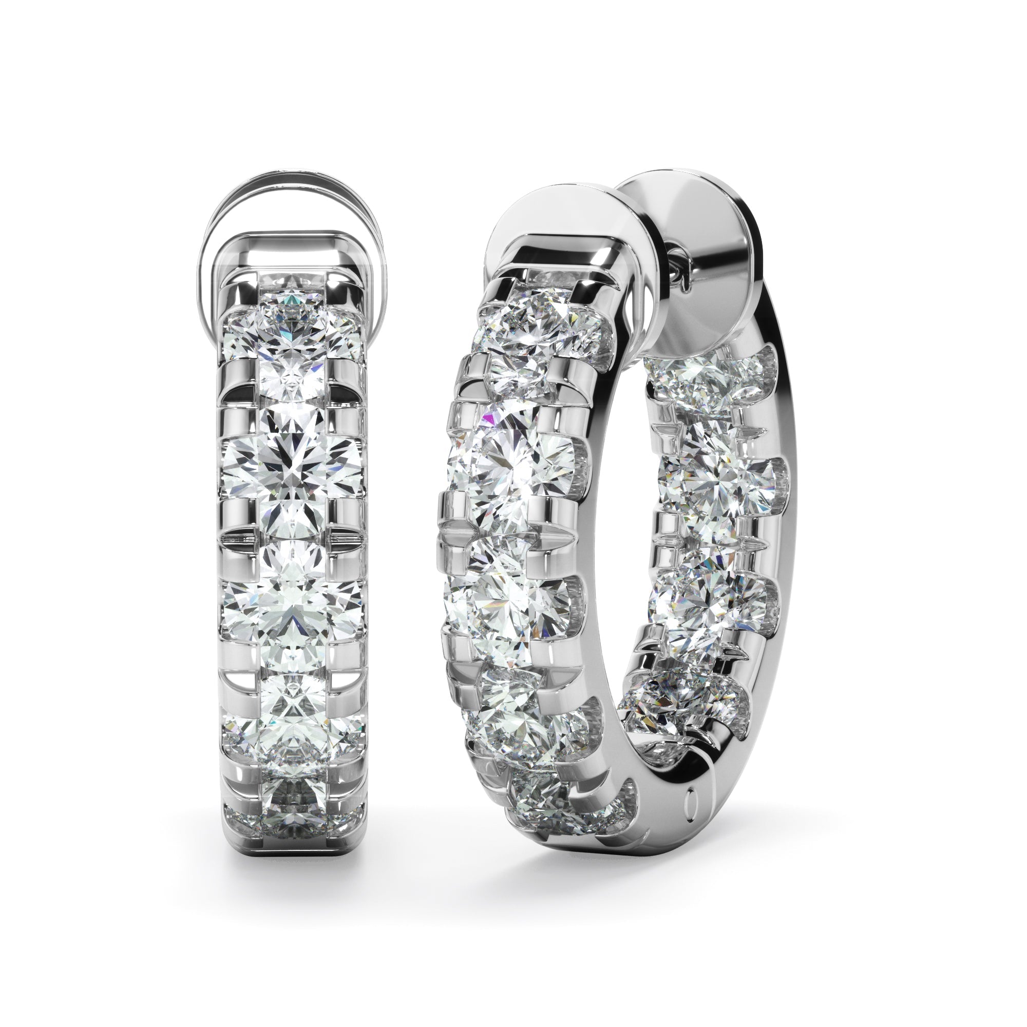 1.75ct Laboratory-Grown Diamond Huggie Earrings