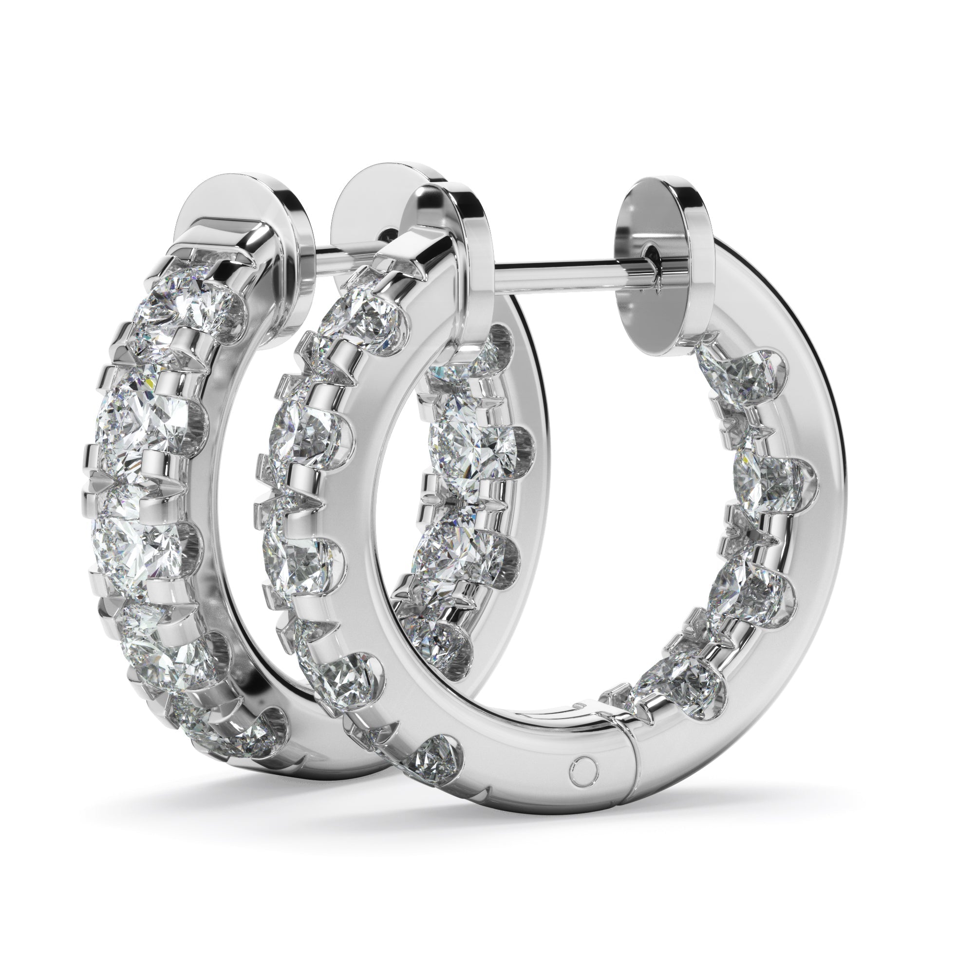 1.75ct Laboratory-Grown Diamond Huggie Earrings