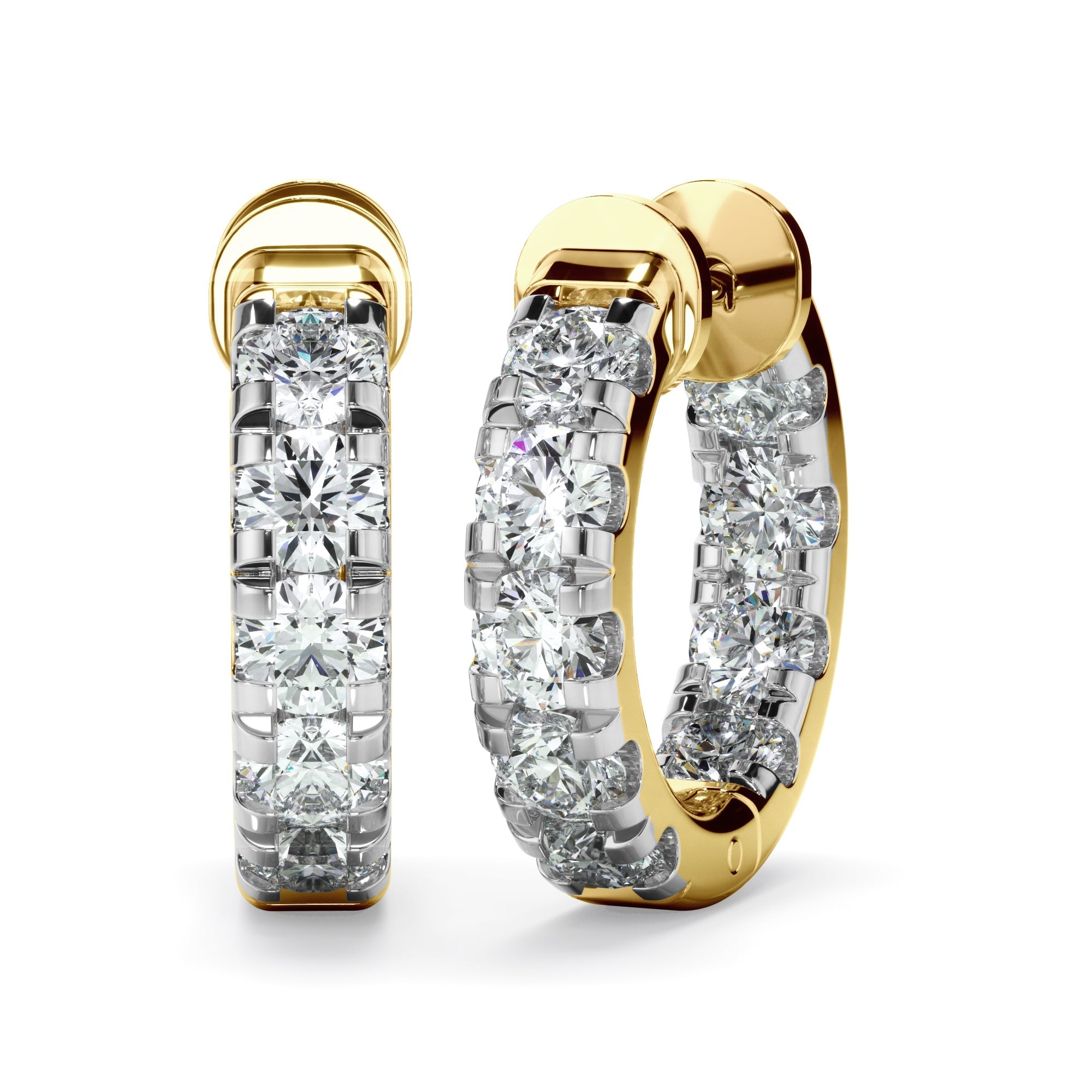 1.75ct Laboratory-Grown Diamond Huggie Earrings