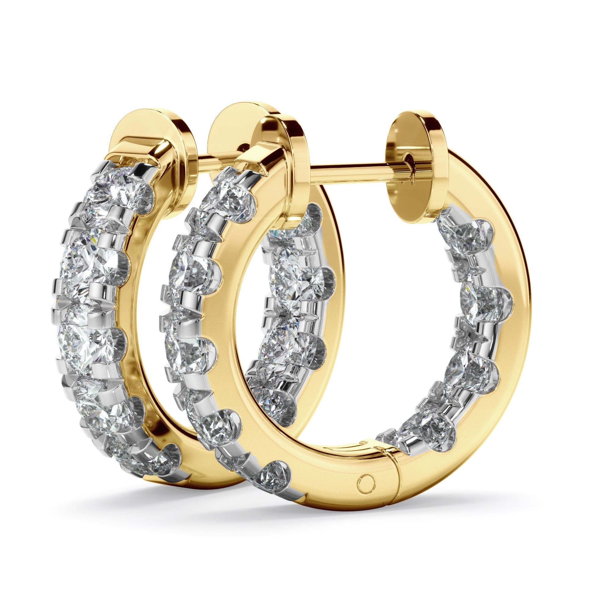 1.75ct Laboratory-Grown Diamond Huggie Earrings