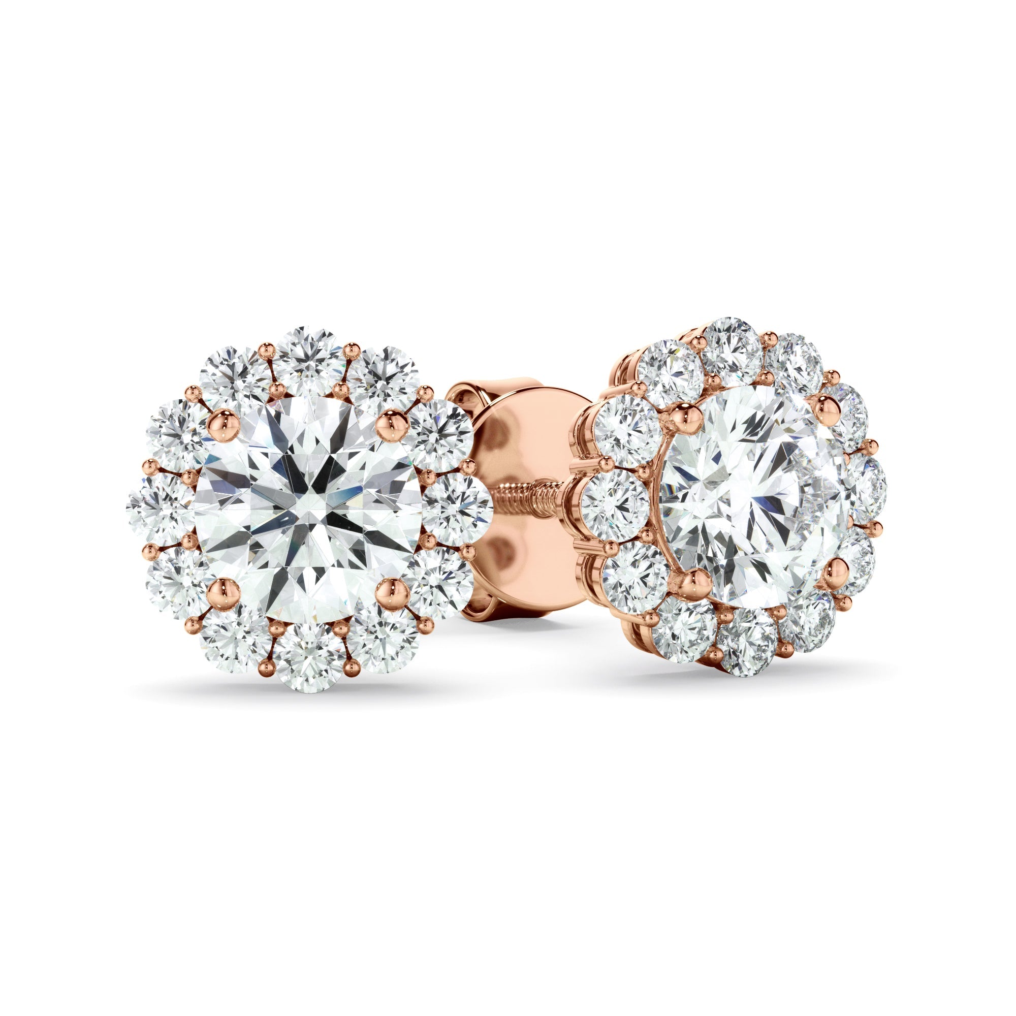 0.45ct Round Brilliant Cut Laboratory-Grown Diamond Stud Earrings