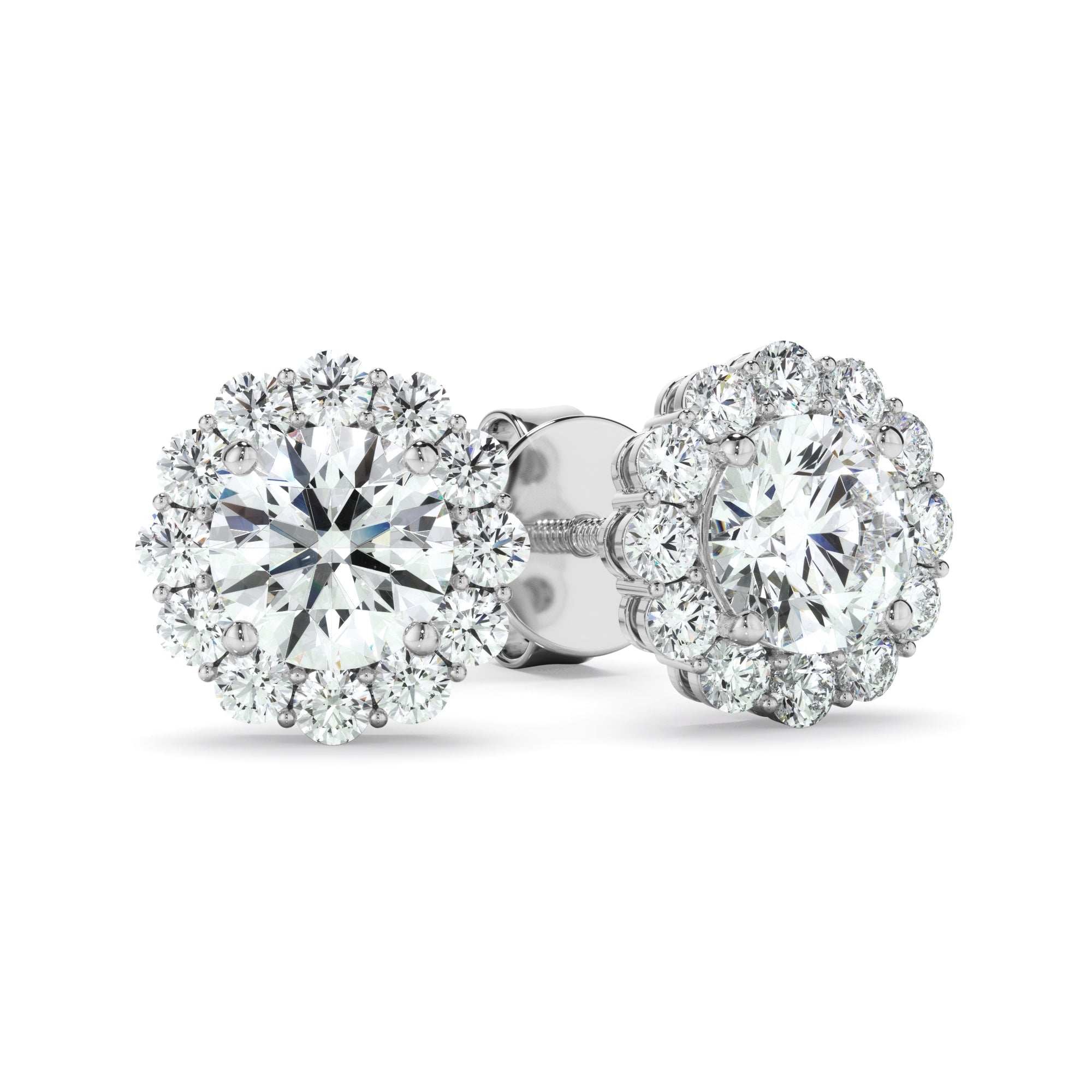 0.45ct Round Brilliant Cut Laboratory-Grown Diamond Stud Earrings