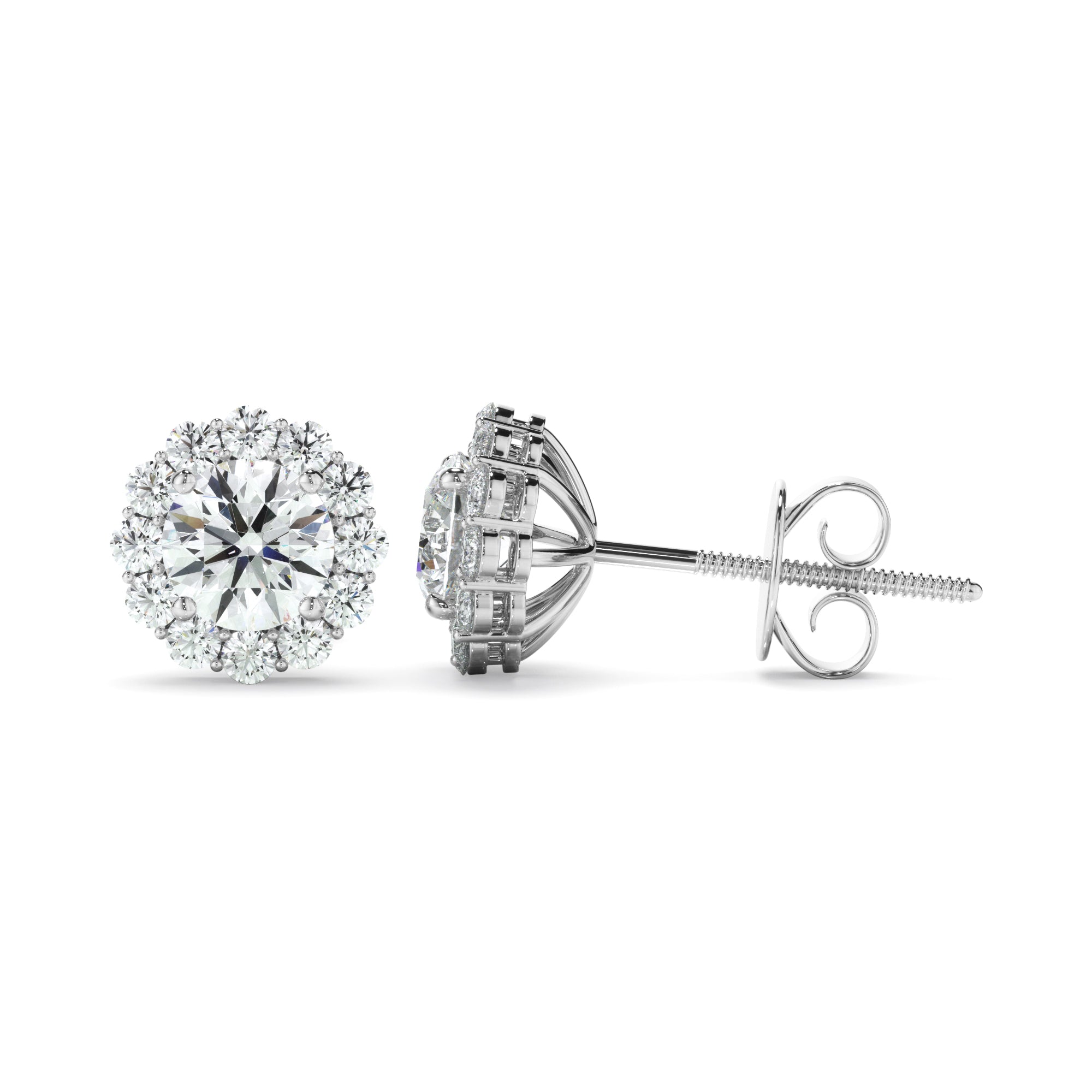 0.45ct Round Brilliant Cut Laboratory-Grown Diamond Stud Earrings