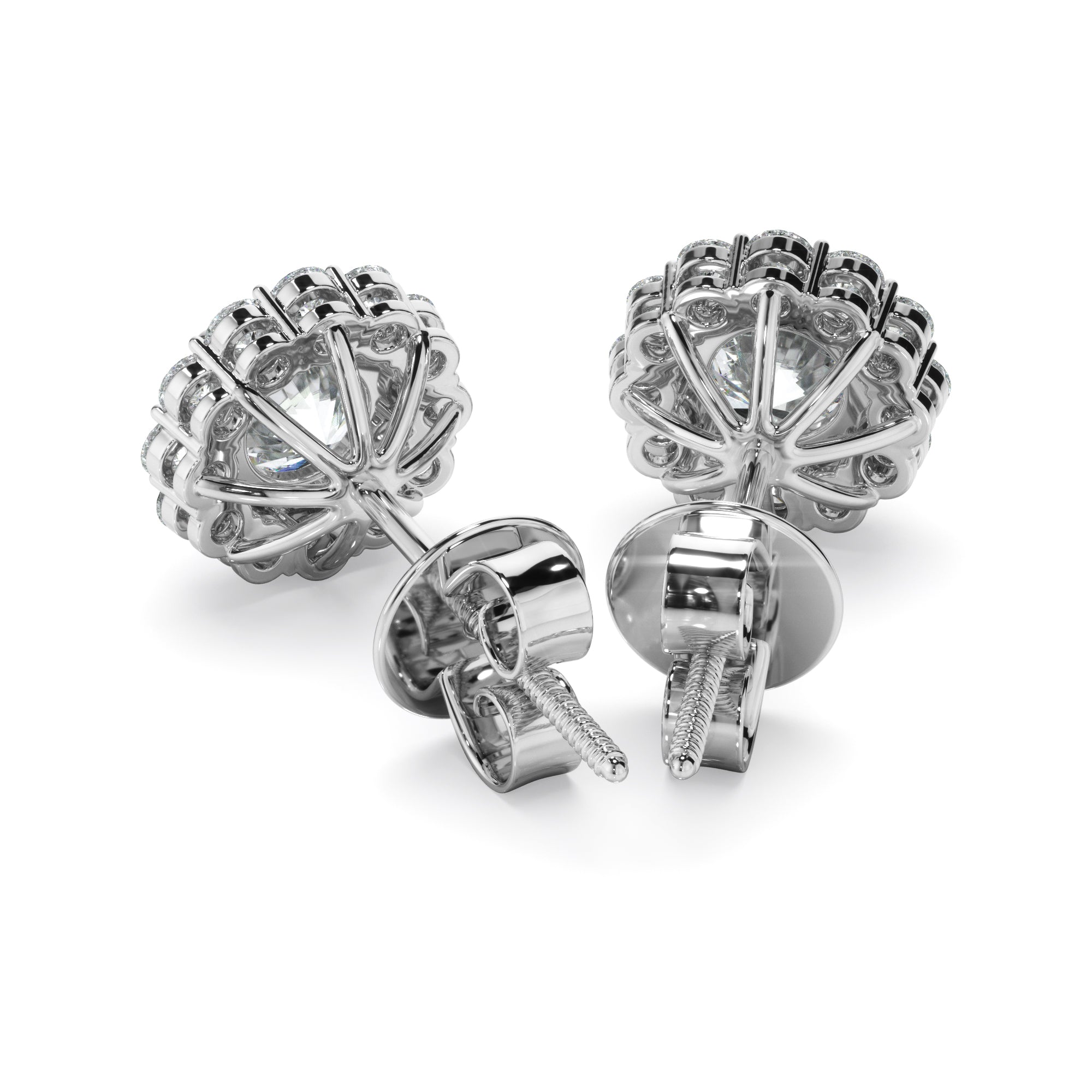 0.45ct Round Brilliant Cut Laboratory-Grown Diamond Stud Earrings