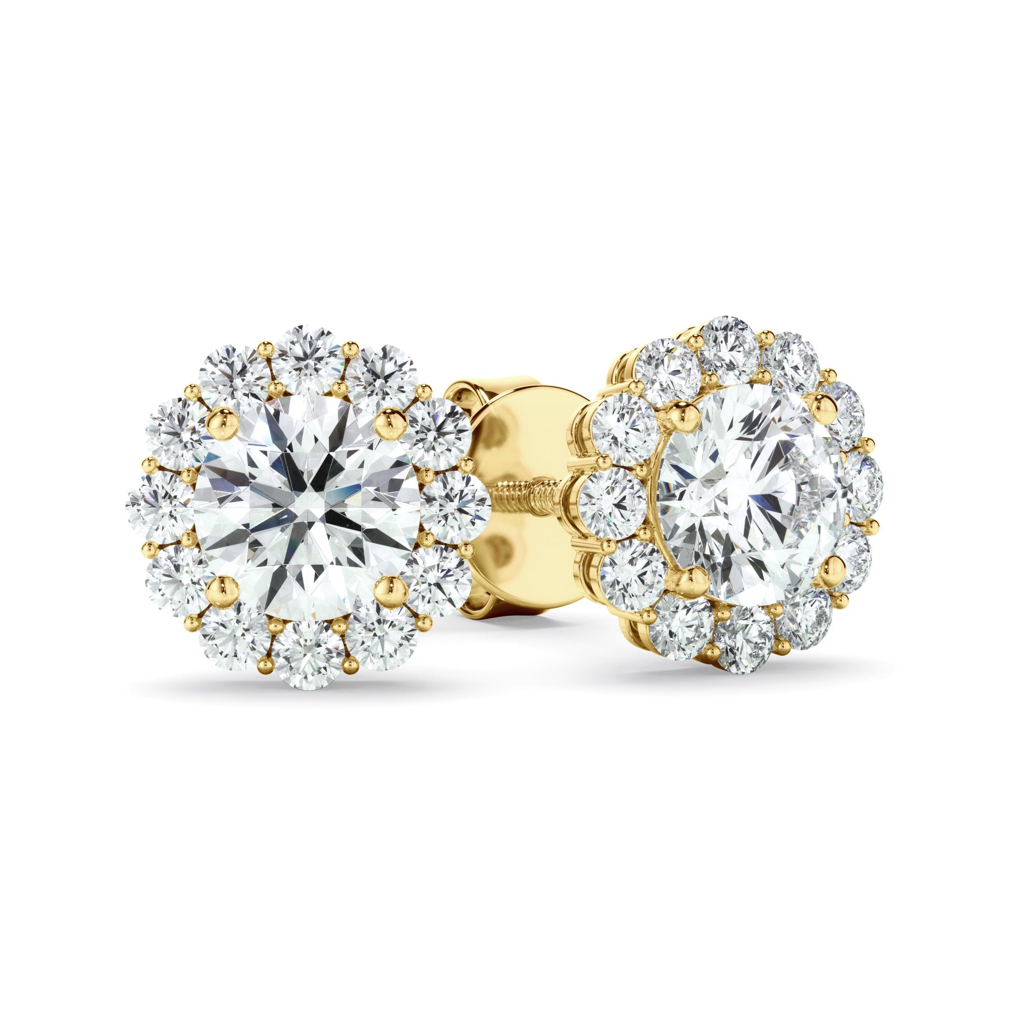 0.45ct Round Brilliant Cut Laboratory-Grown Diamond Stud Earrings
