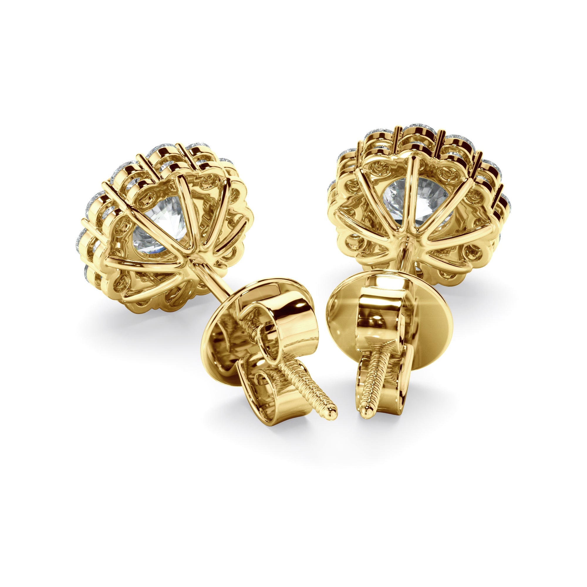 0.45ct Round Brilliant Cut Laboratory-Grown Diamond Stud Earrings