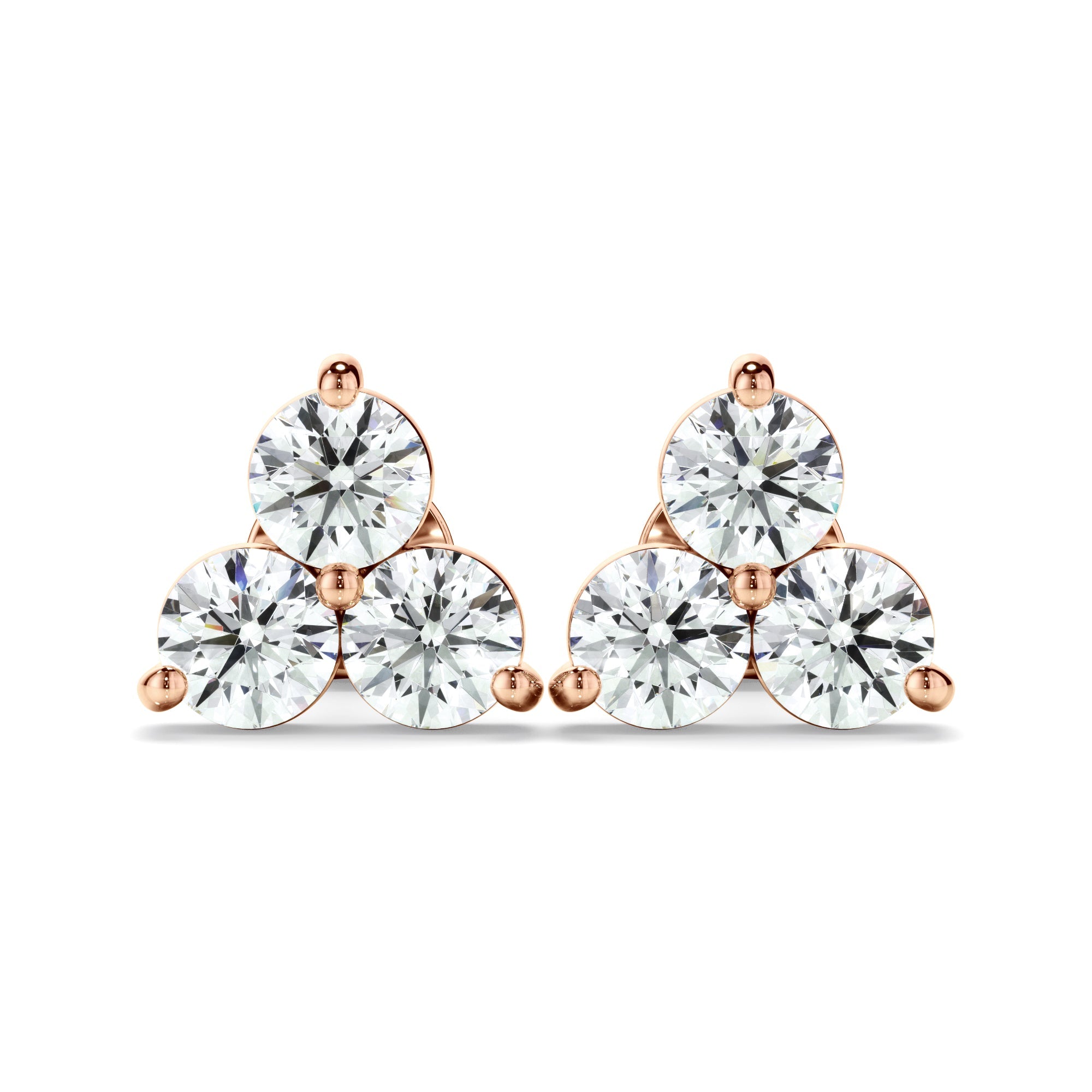 1.50ct Laboratory-Grown Diamond Cluster Stud Earrings