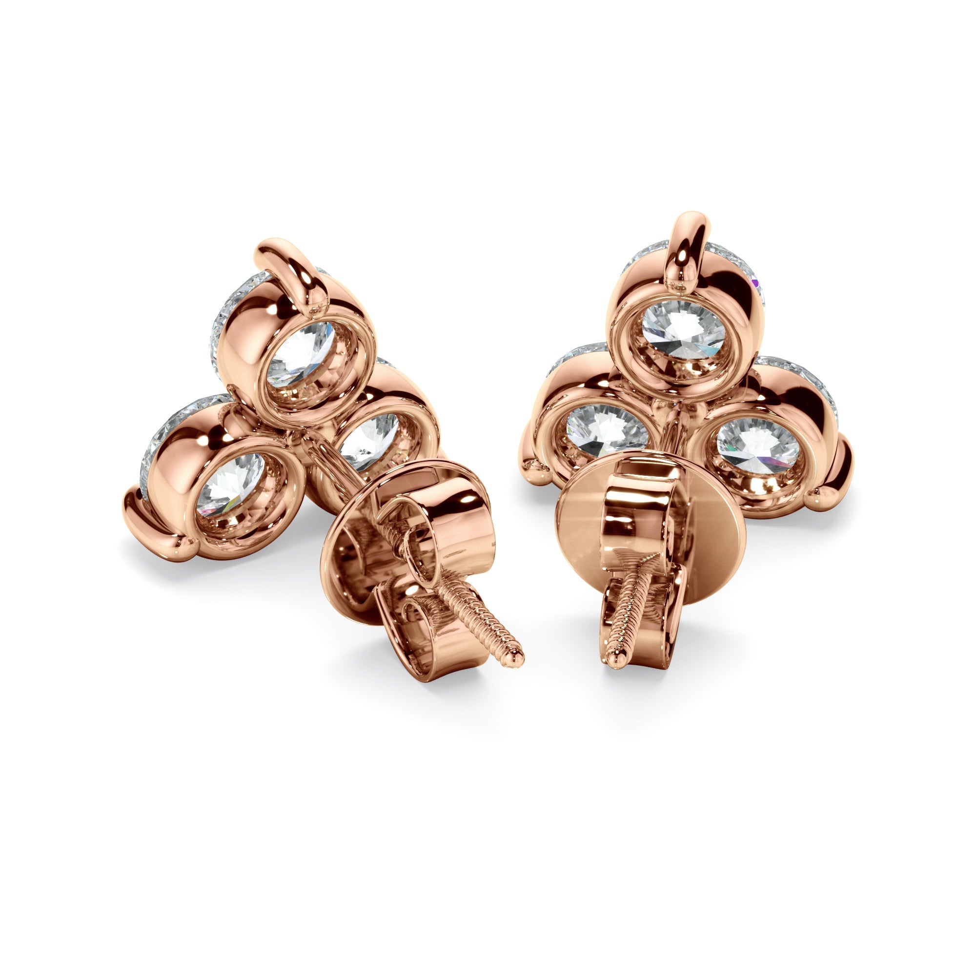 1.50ct Laboratory-Grown Diamond Cluster Stud Earrings