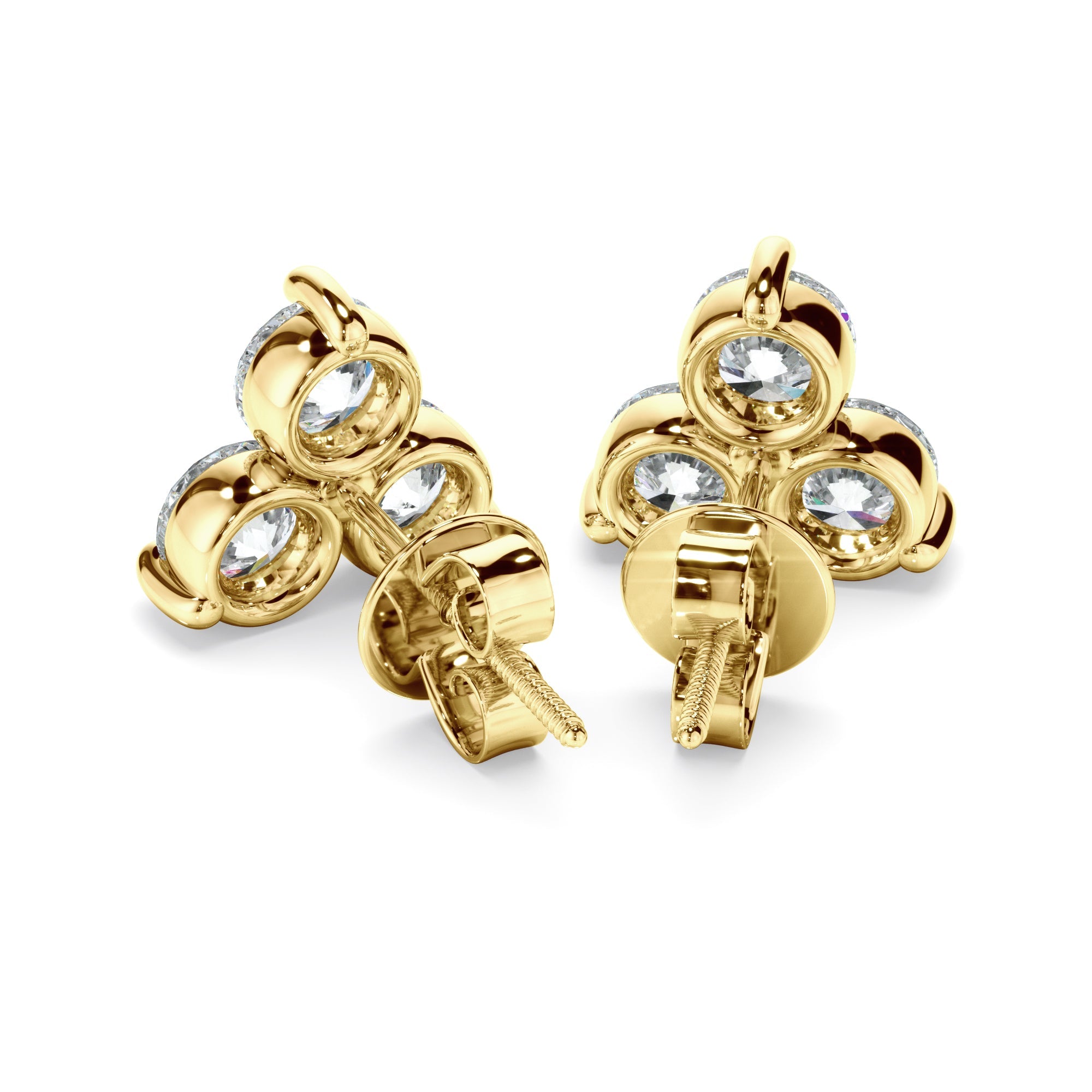1.50ct Laboratory-Grown Diamond Cluster Stud Earrings