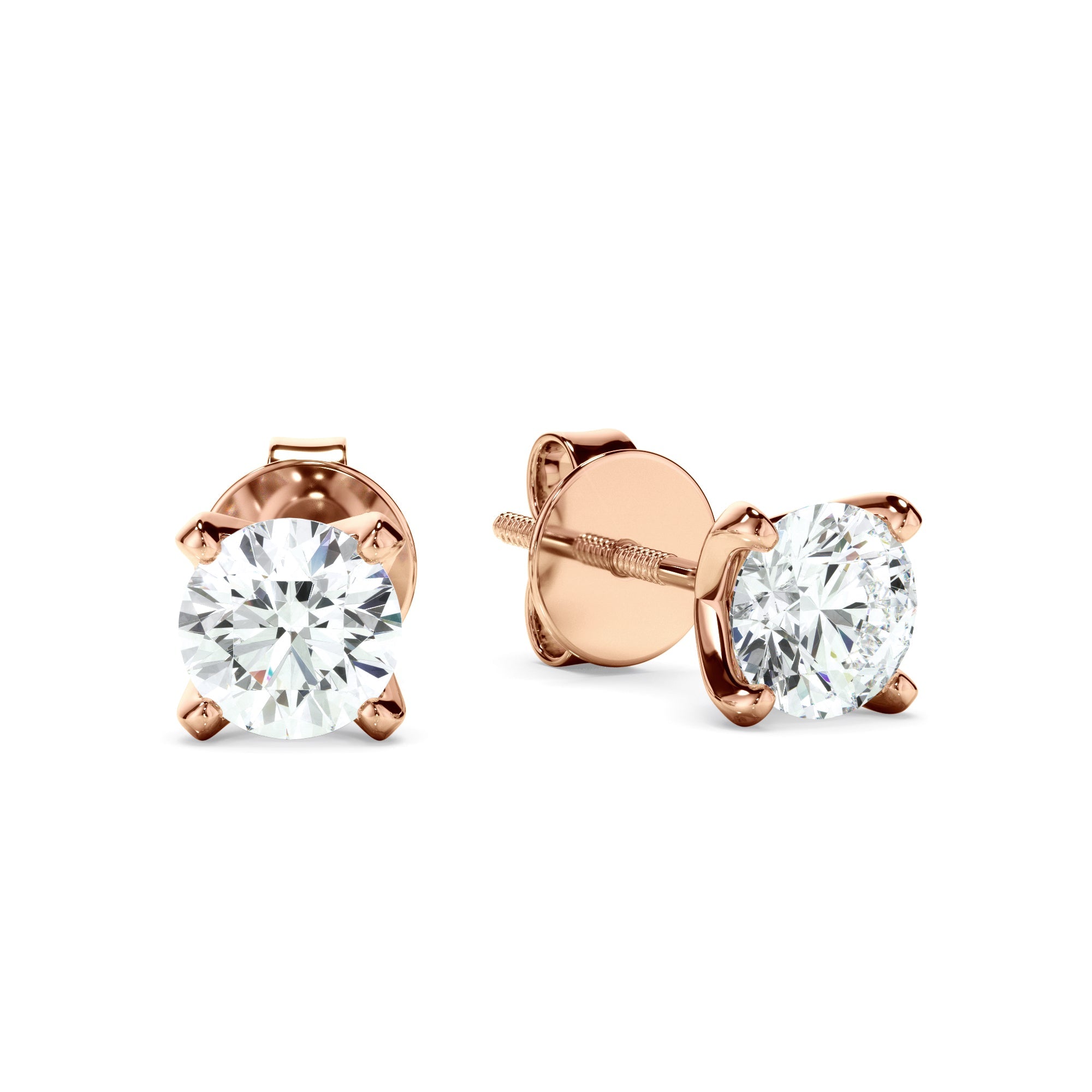0.40ct Round Brilliant Cut Laboratory-Grown Diamond Stud Earrings