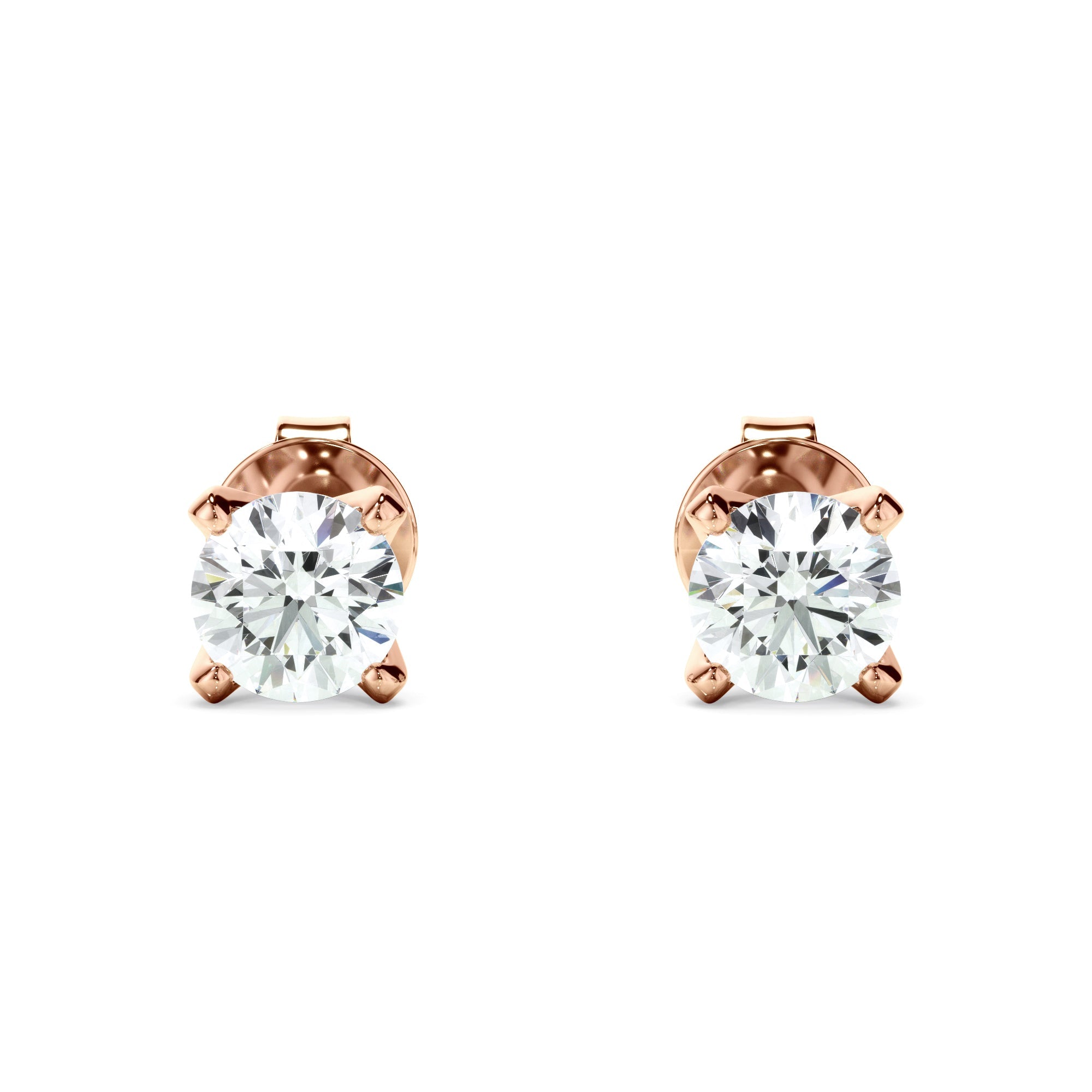 0.40ct Round Brilliant Cut Laboratory-Grown Diamond Stud Earrings