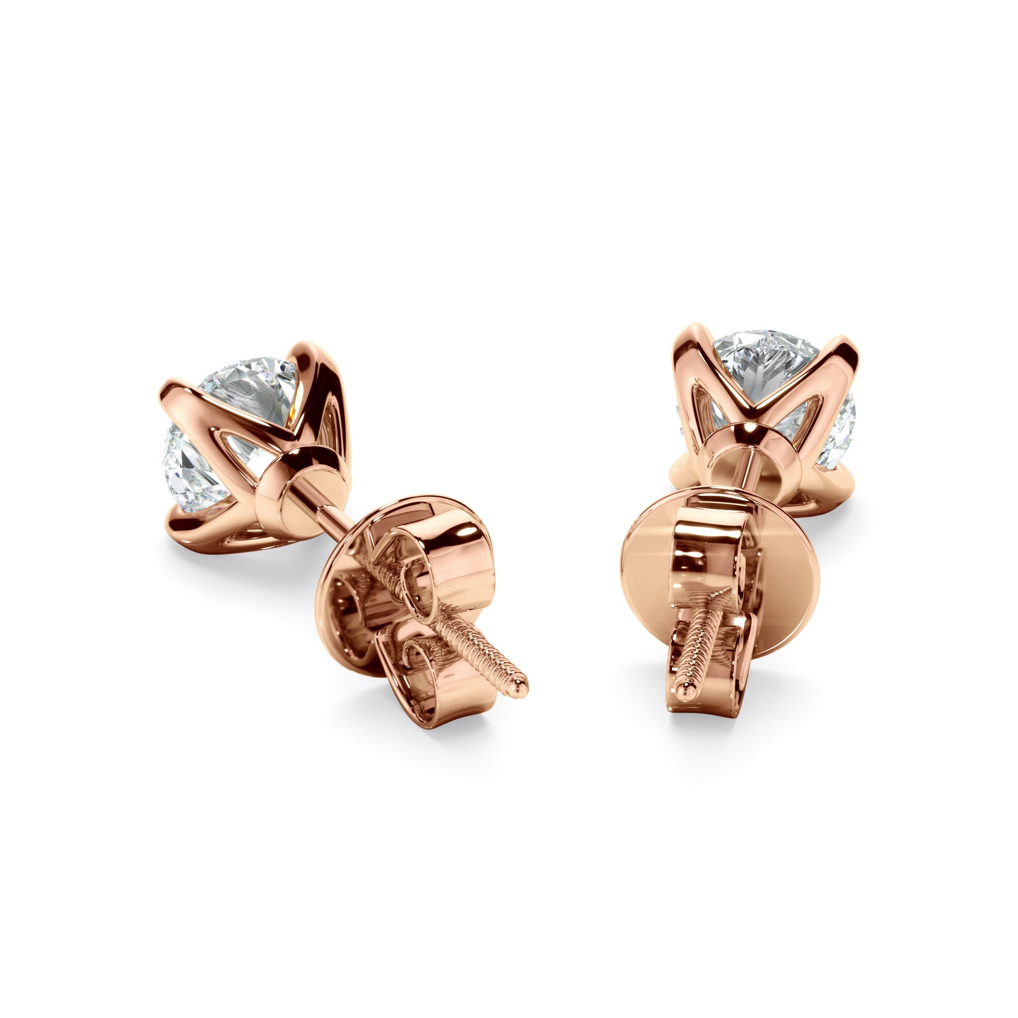 0.40ct Round Brilliant Cut Laboratory-Grown Diamond Stud Earrings