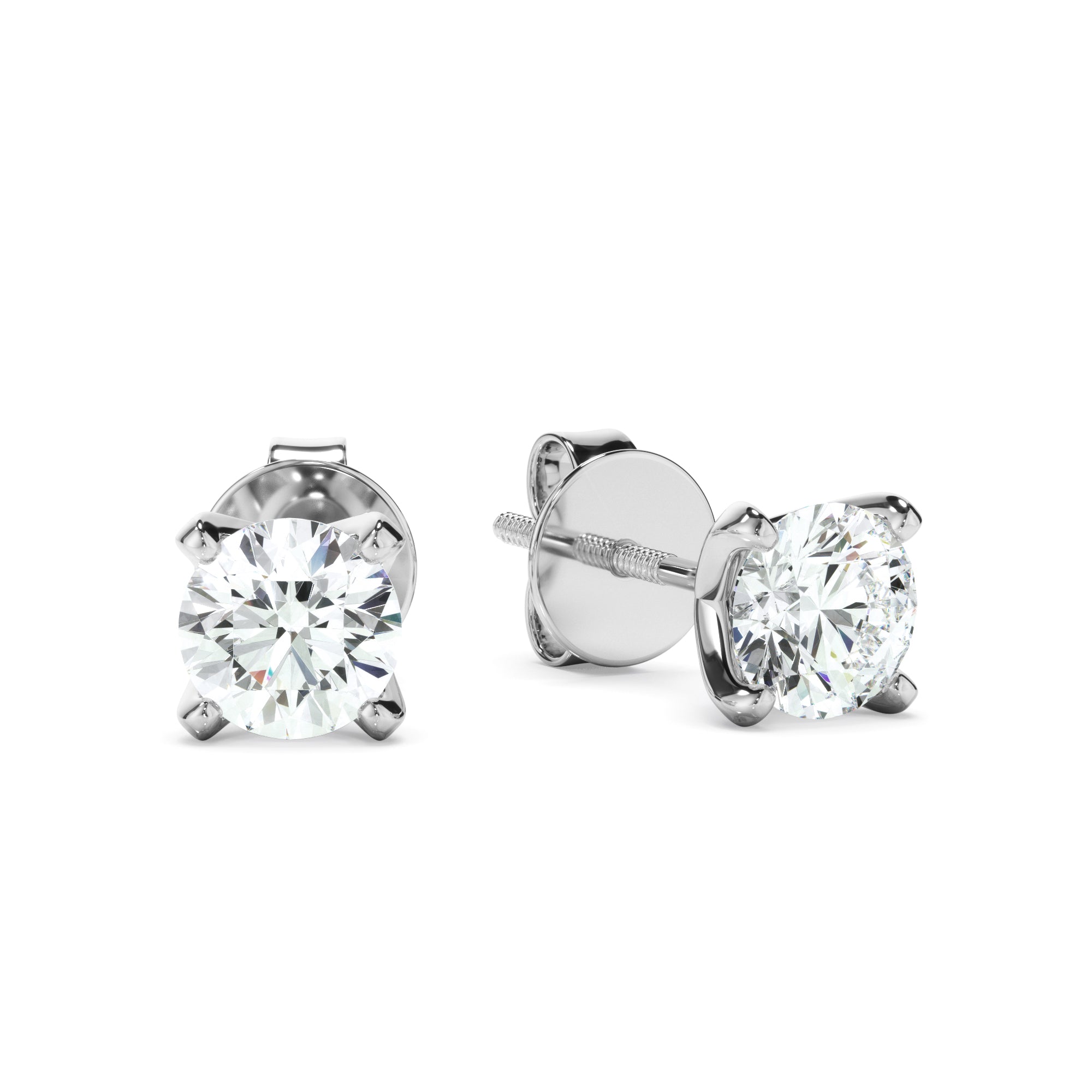 0.40ct Round Brilliant Cut Laboratory-Grown Diamond Stud Earrings