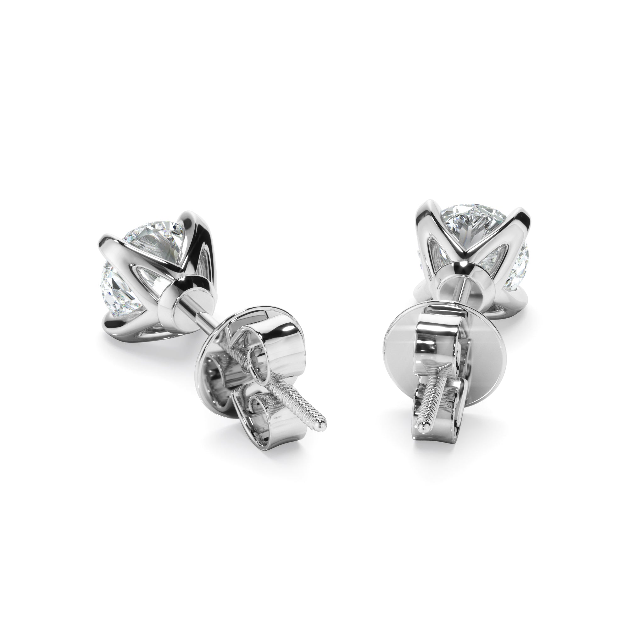 0.40ct Round Brilliant Cut Laboratory-Grown Diamond Stud Earrings