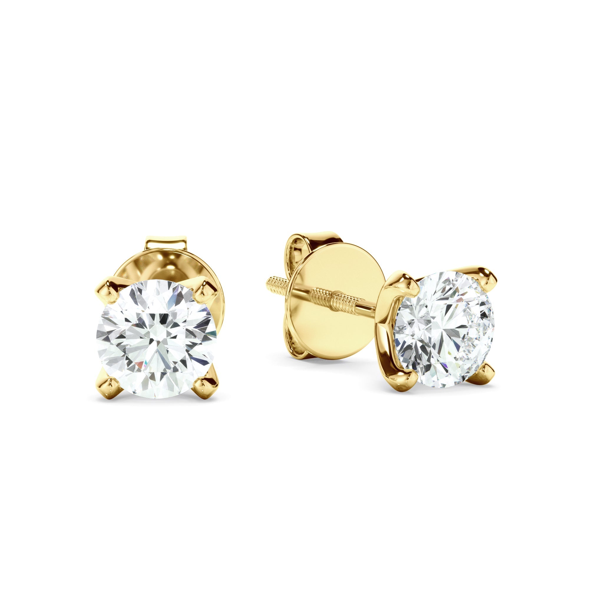 0.40ct Round Brilliant Cut Laboratory-Grown Diamond Stud Earrings