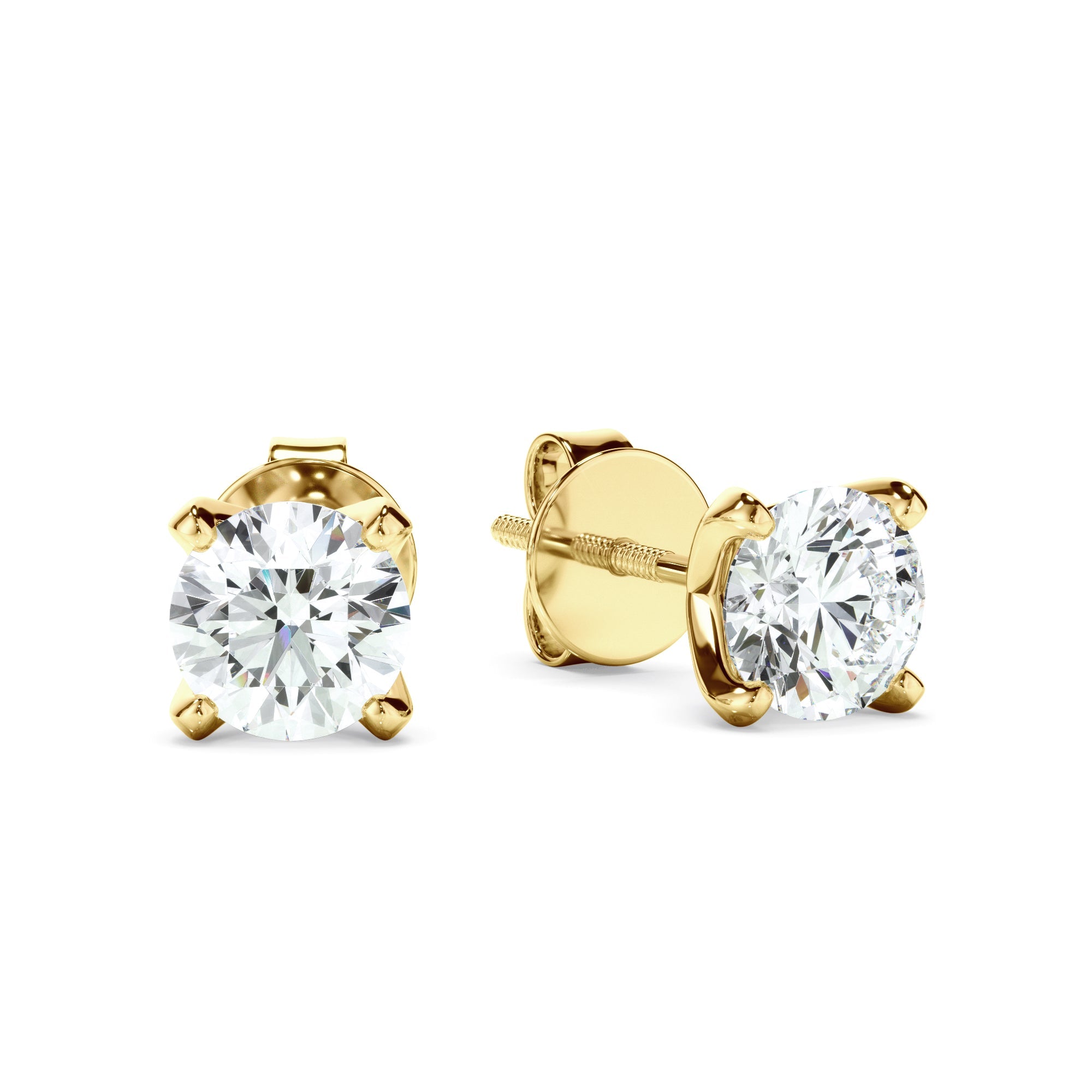 0.50ct Round Brilliant Cut Laboratory-Grown Diamond Stud Earrings