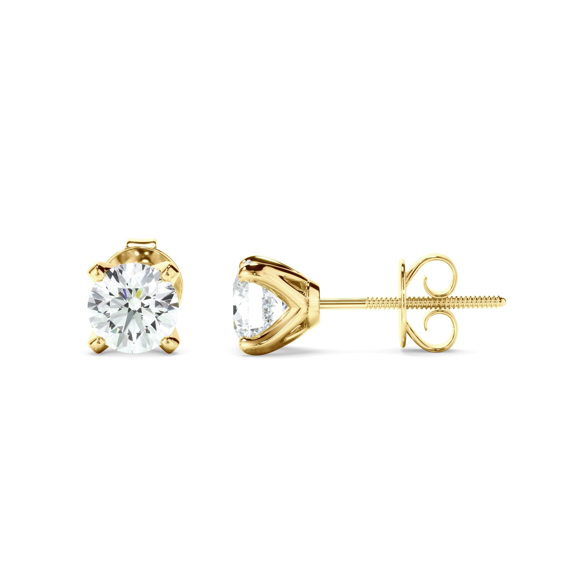 0.50ct Round Brilliant Cut Laboratory-Grown Diamond Stud Earrings
