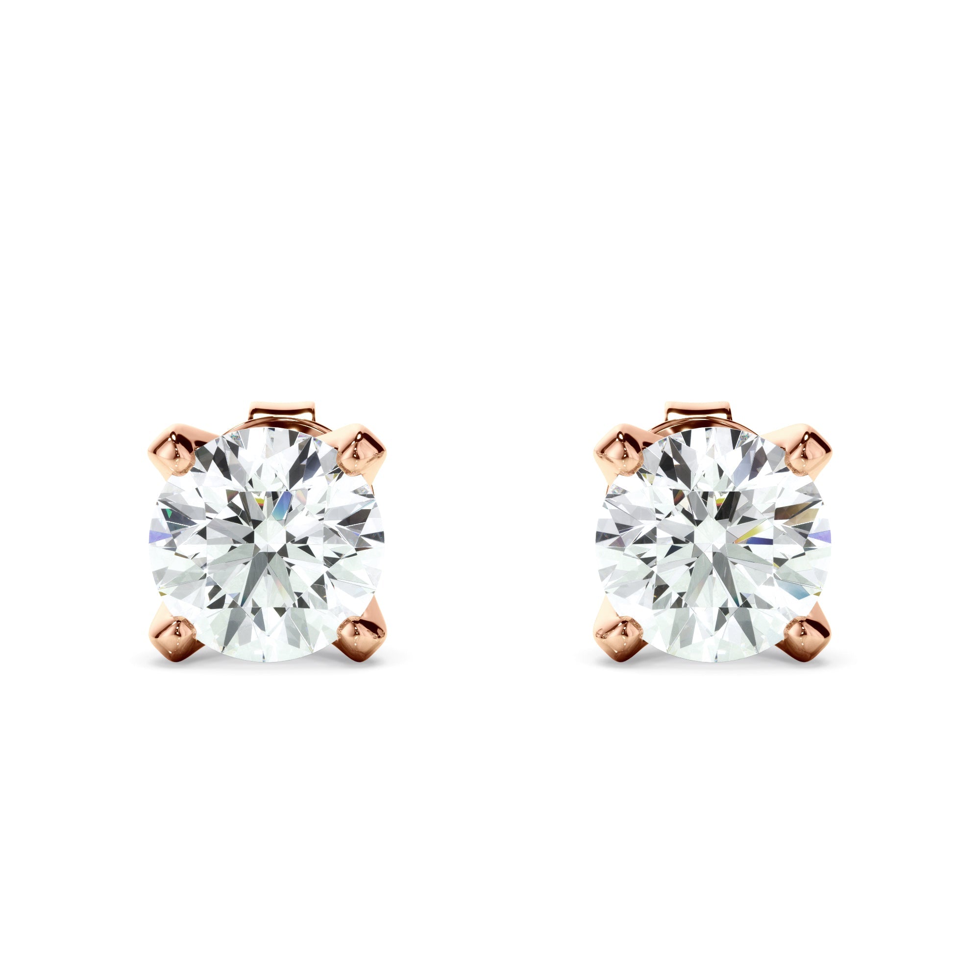 0.80ct Round Brilliant Cut Laboratory-Grown Diamond Stud Earrings