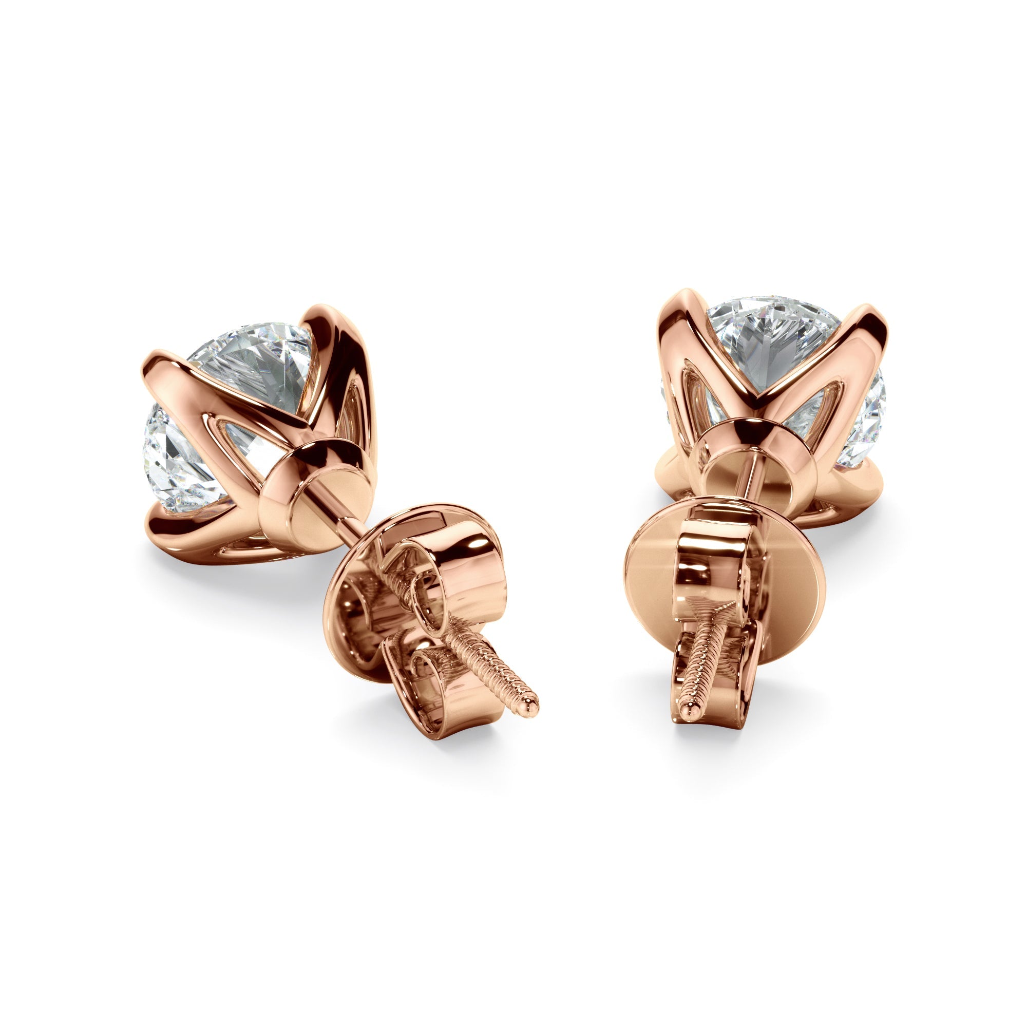 0.80ct Round Brilliant Cut Laboratory-Grown Diamond Stud Earrings