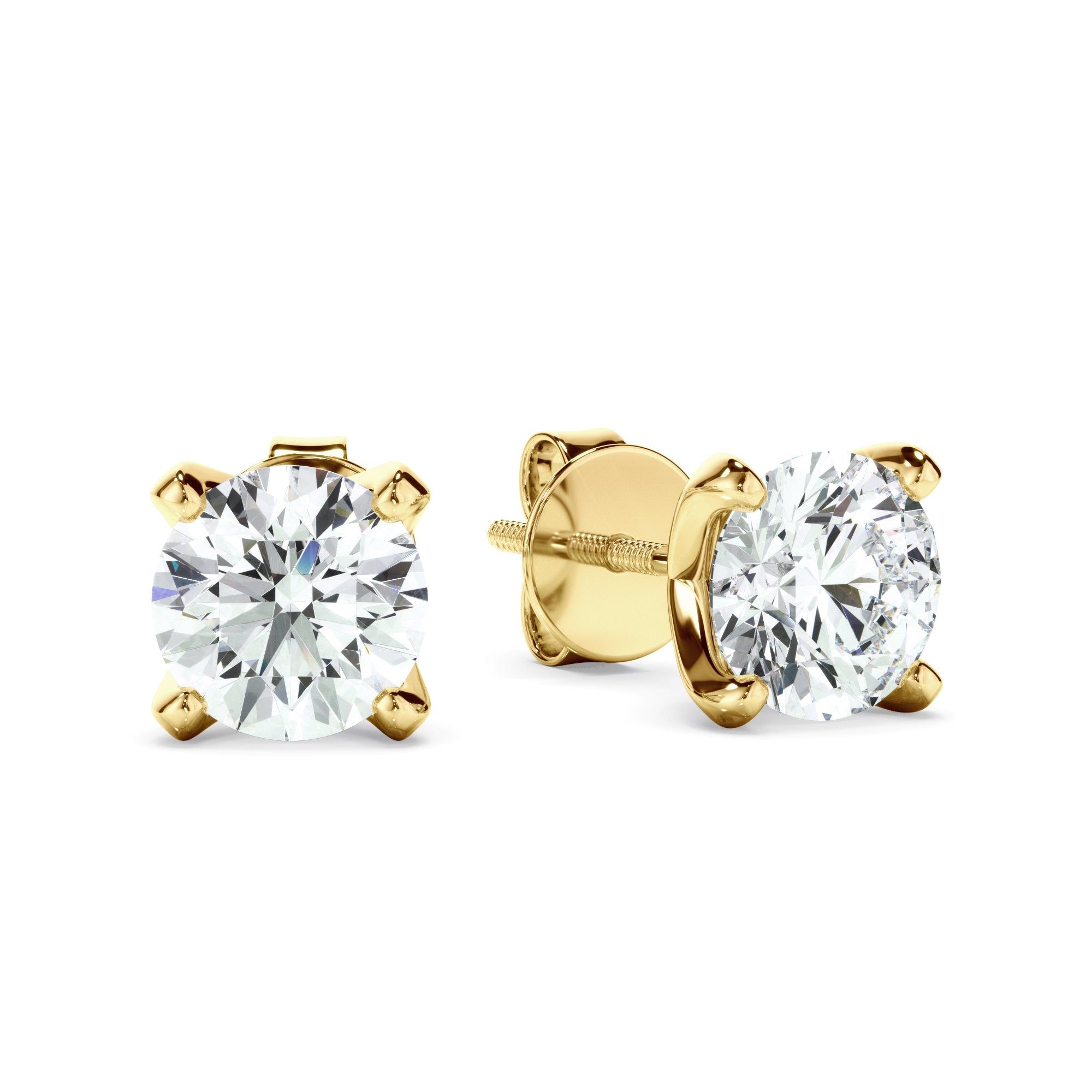 0.80ct Round Brilliant Cut Laboratory-Grown Diamond Stud Earrings