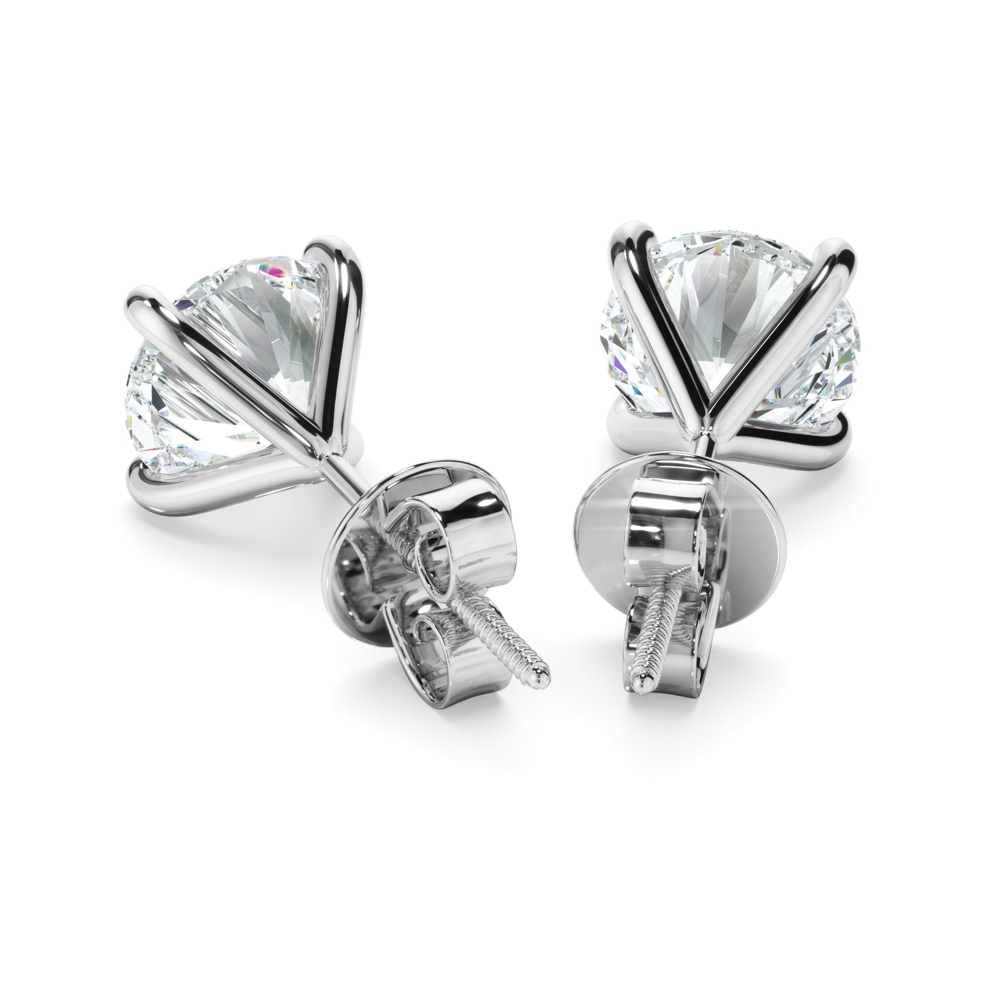 1.40ct Round Brilliant Cut Laboratory-Grown Diamond Stud Earrings