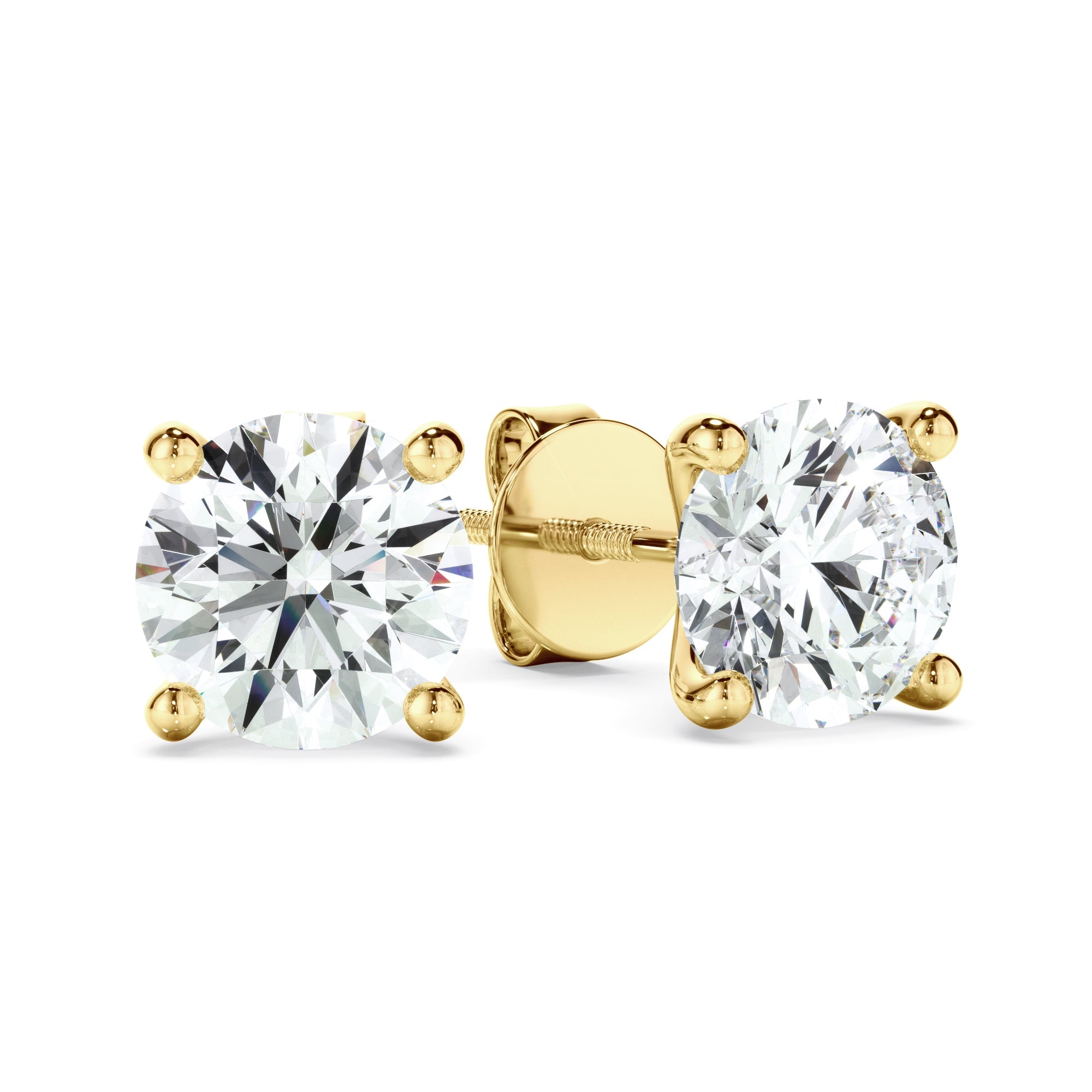 1.40ct Round Brilliant Cut Laboratory-Grown Diamond Stud Earrings