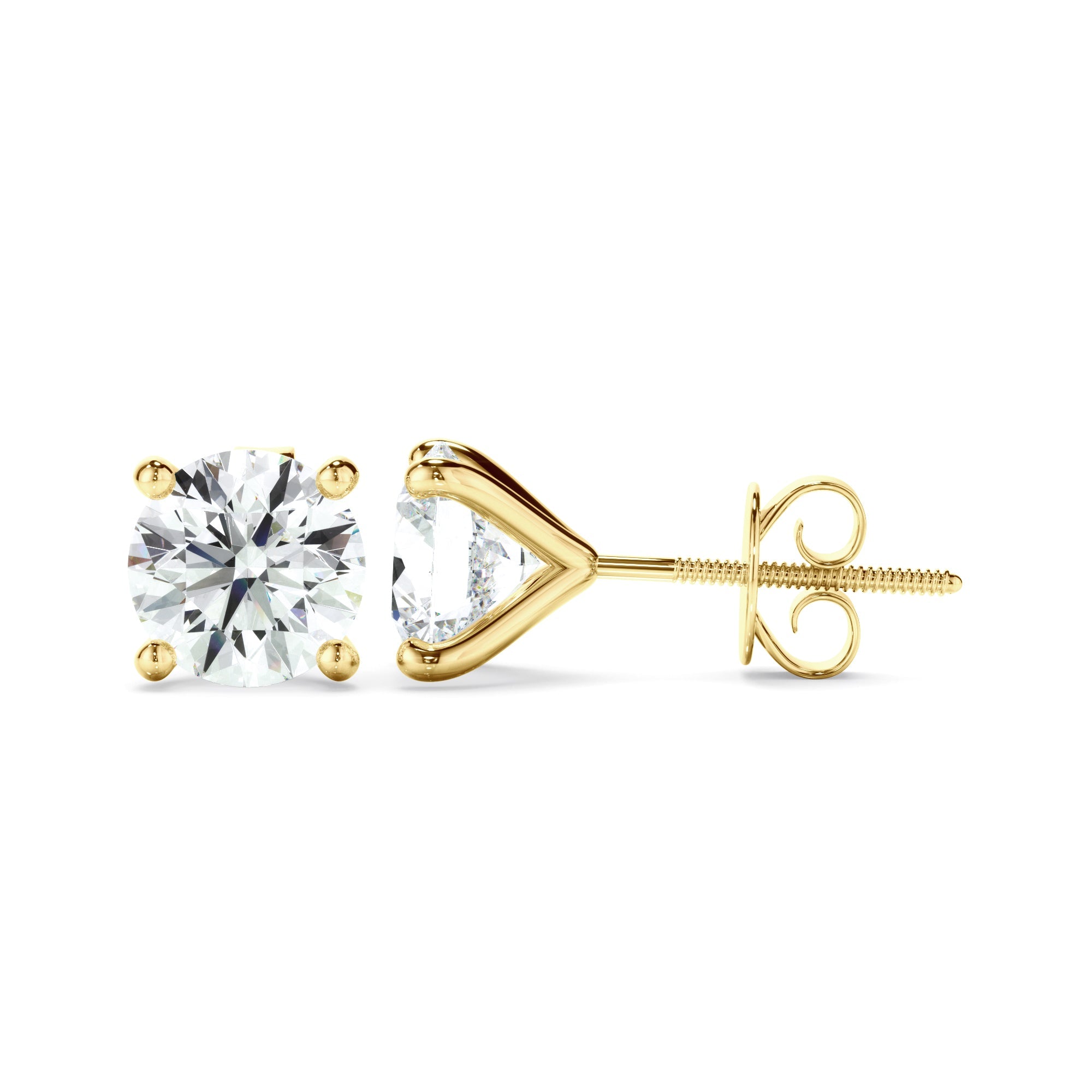 1.40ct Round Brilliant Cut Laboratory-Grown Diamond Stud Earrings