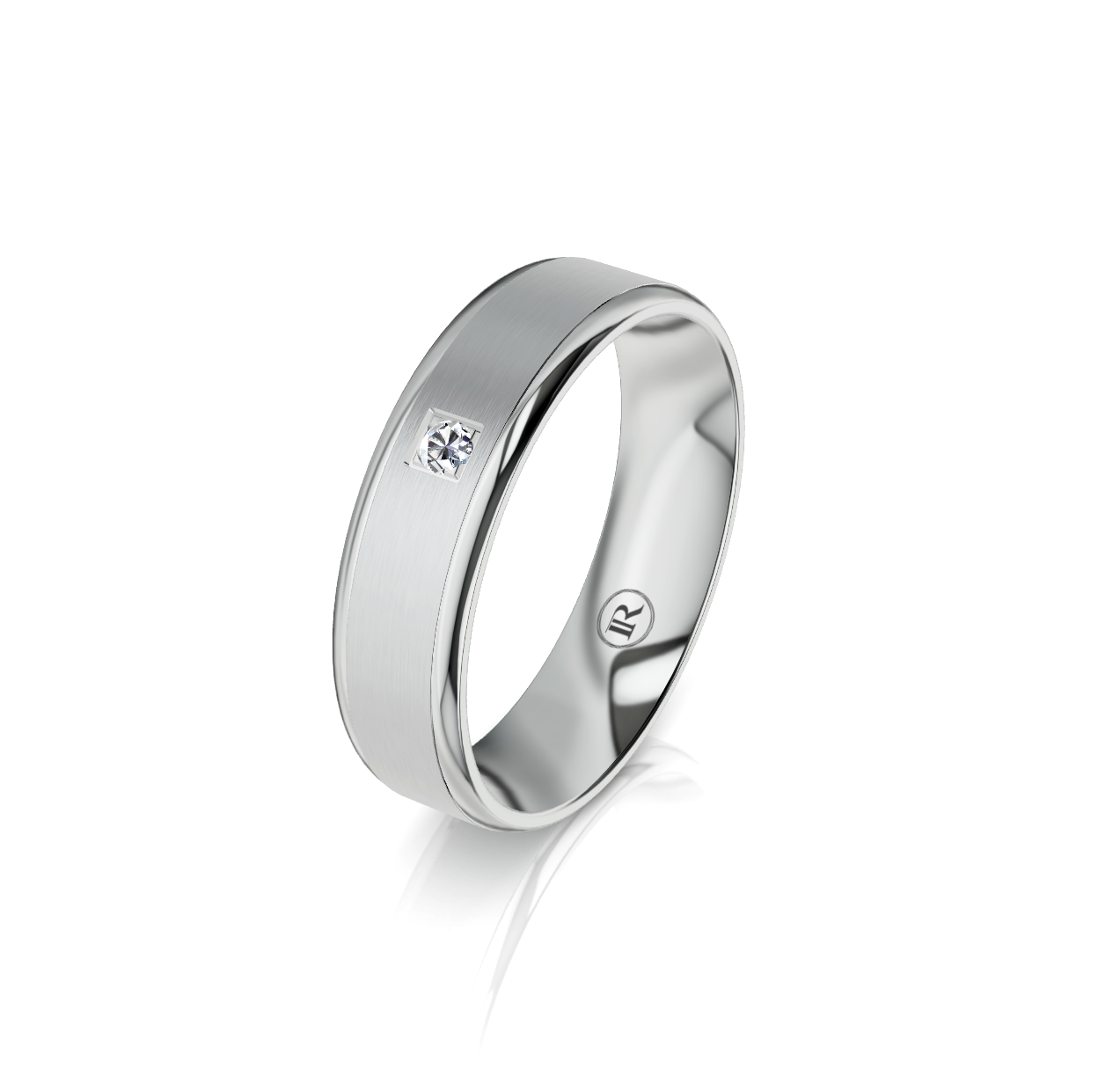 9ct White Gold Diamond Set Wedding Ring