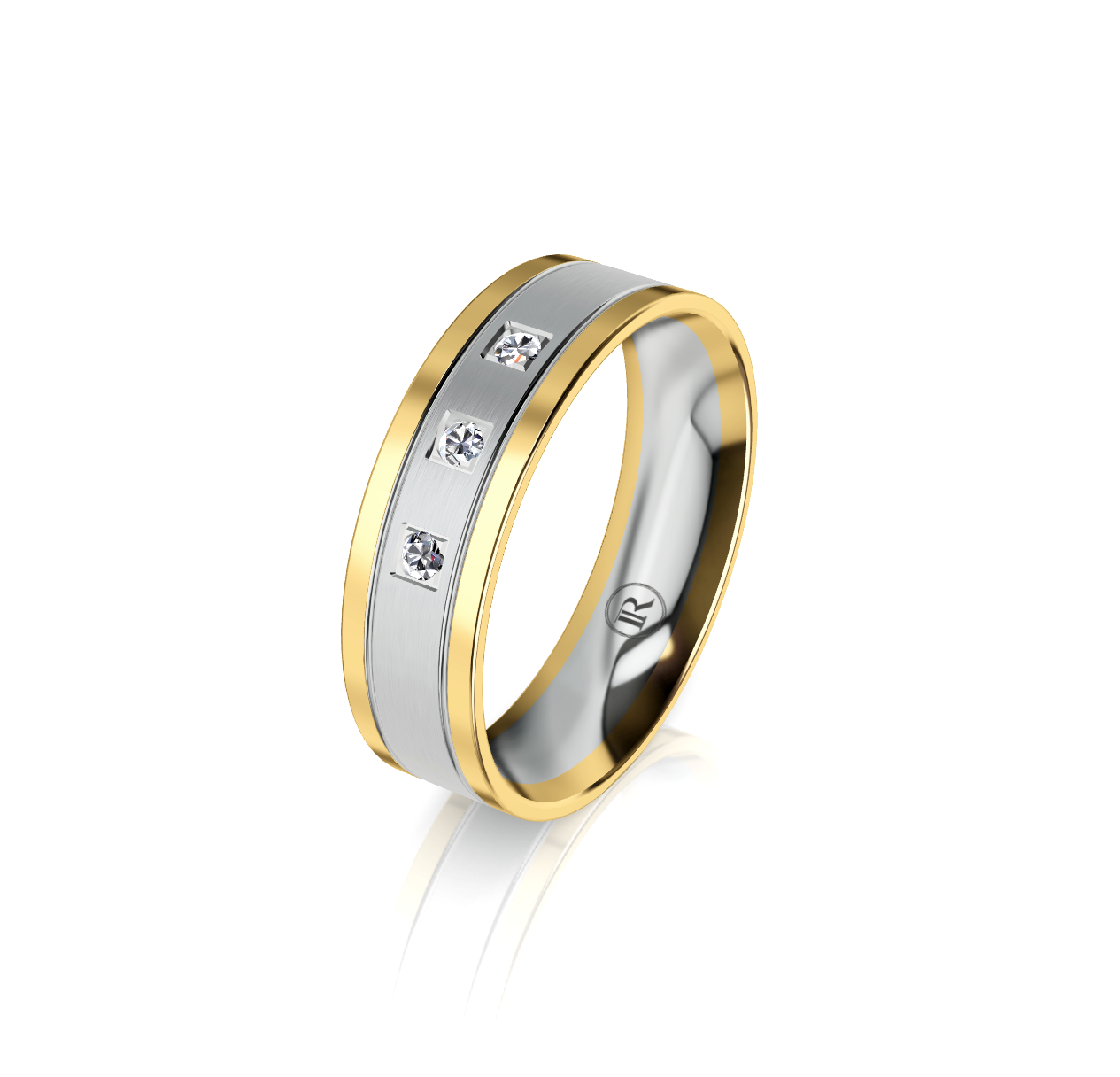 9ct White Gold Diamond Set Wedding Ring