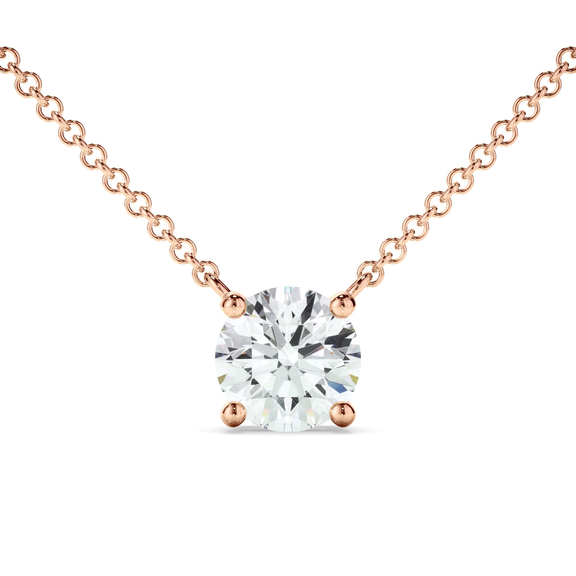 0.50ct Round Brilliant Cut Laboratory-Grown Diamond Solitaire Necklet