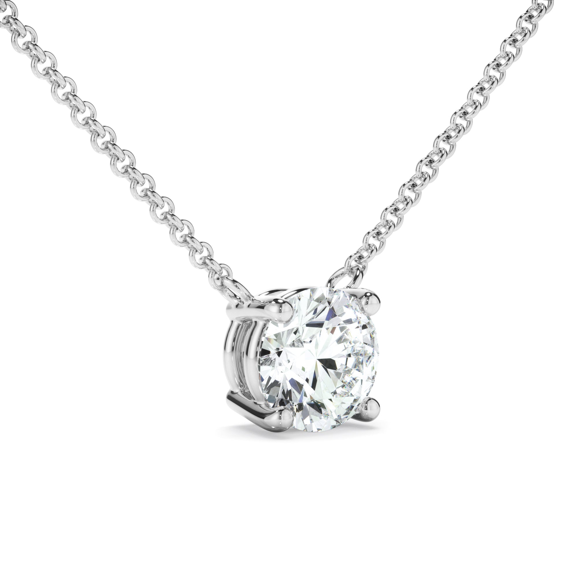 0.50ct Round Brilliant Cut Laboratory-Grown Diamond Solitaire Necklet