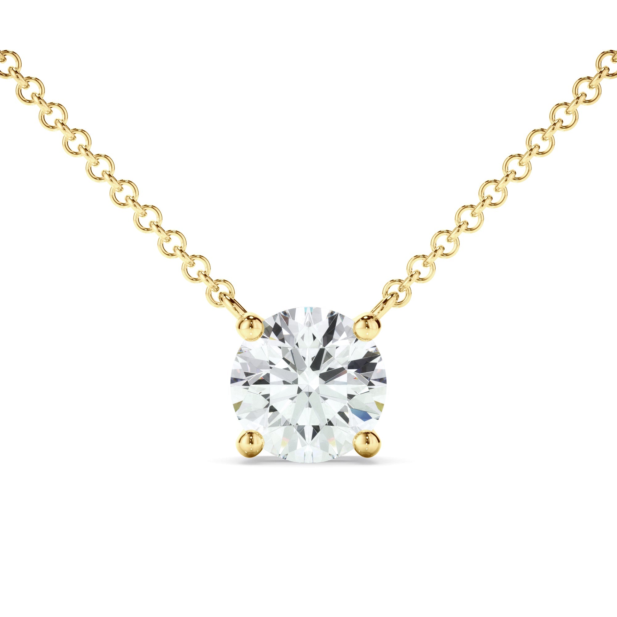 0.50ct Round Brilliant Cut Laboratory-Grown Diamond Solitaire Necklet