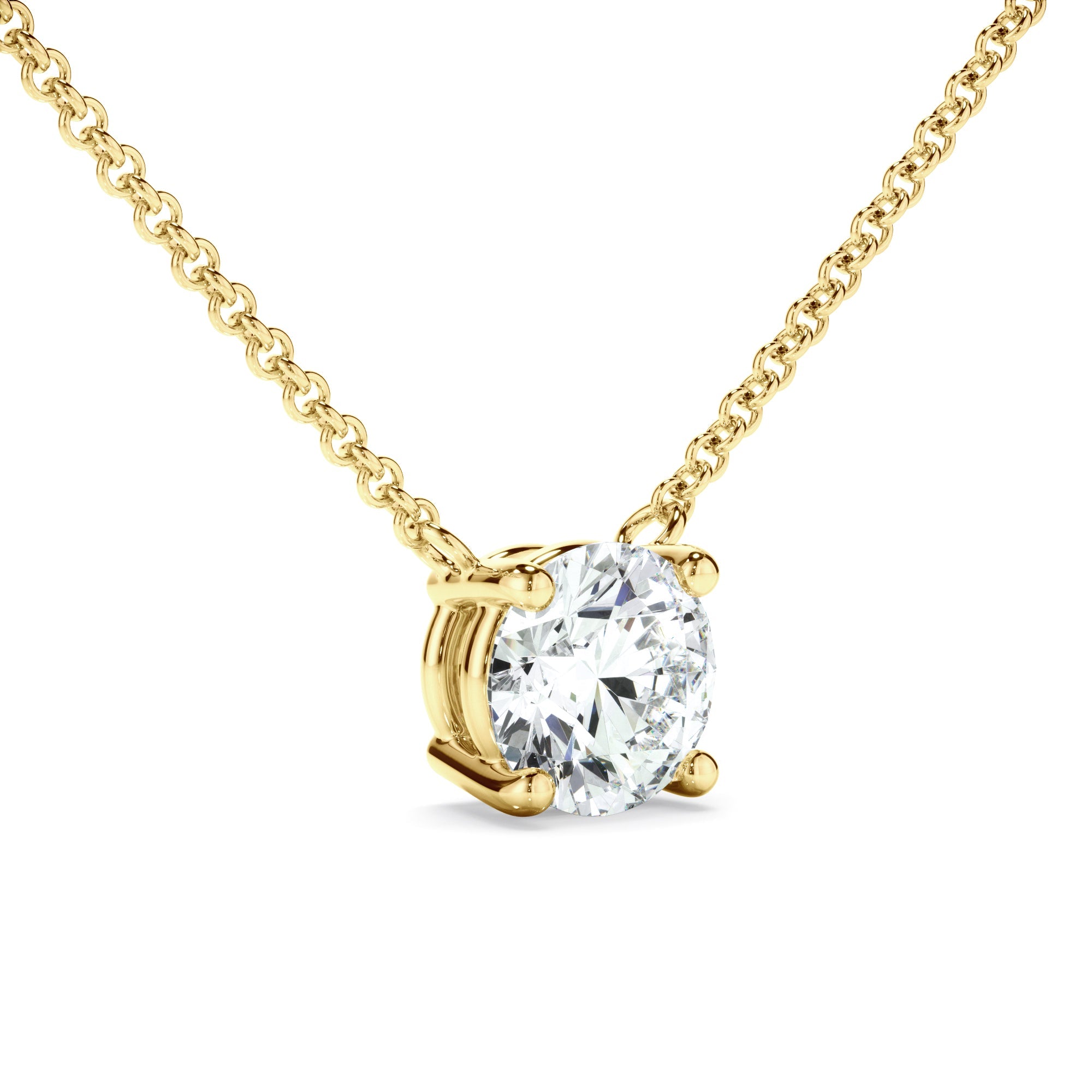 0.50ct Round Brilliant Cut Laboratory-Grown Diamond Solitaire Necklet