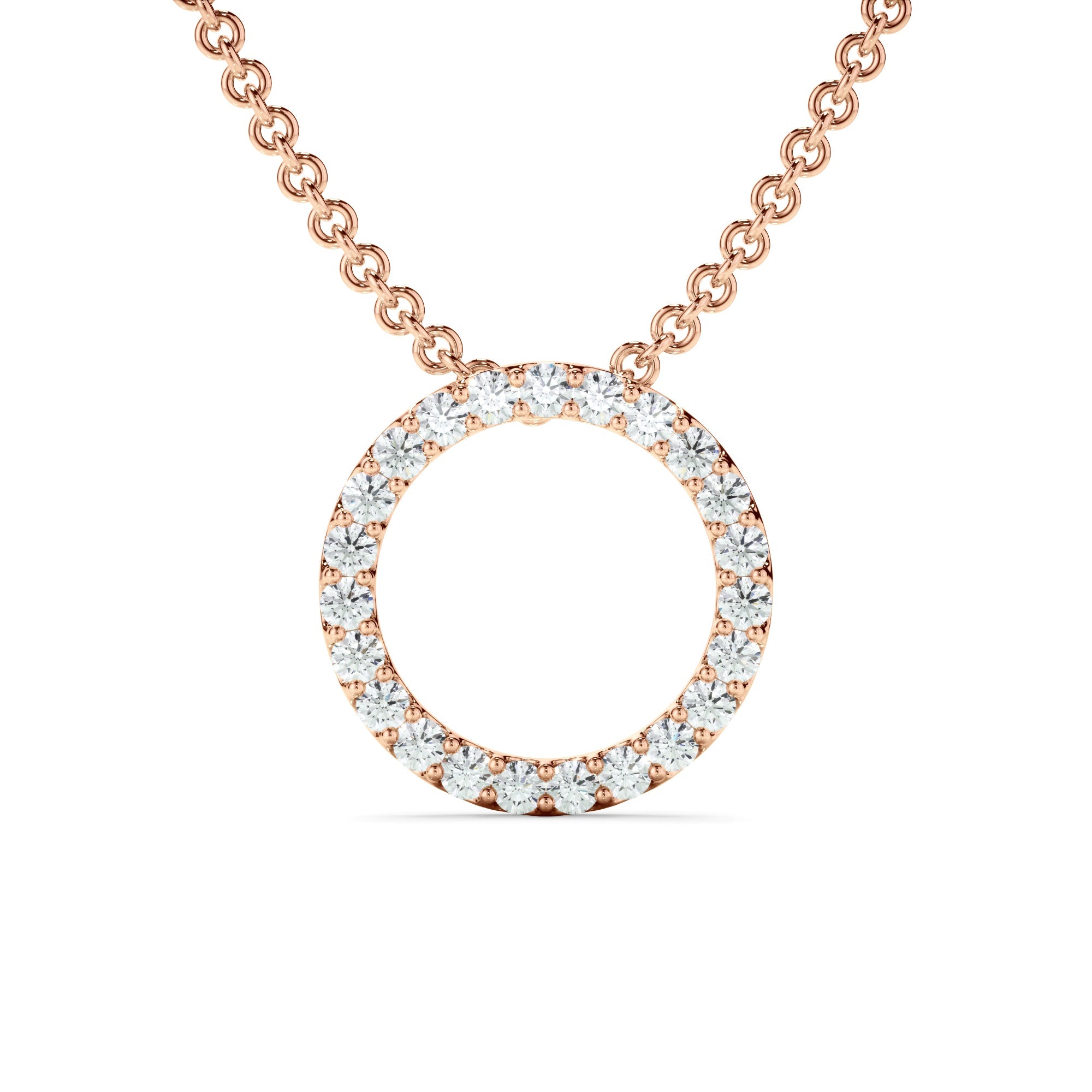 0.25ct Laboratory-Grown Diamond Circle Necklet