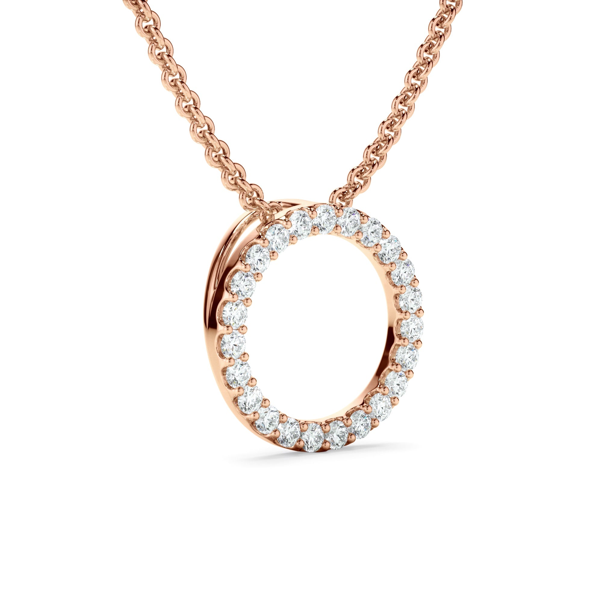 0.25ct Laboratory-Grown Diamond Circle Necklet