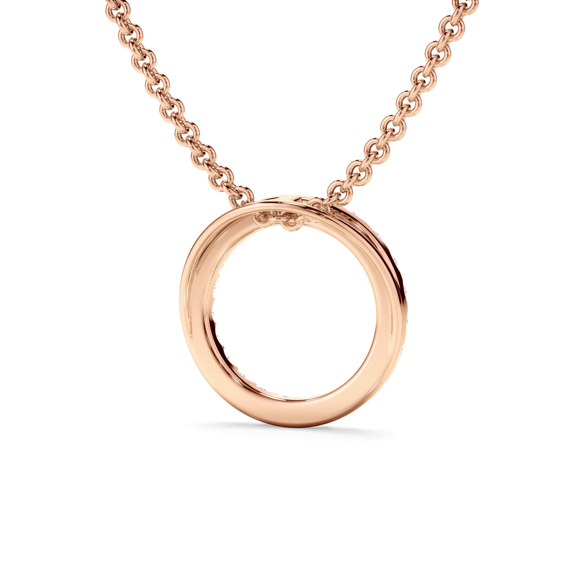 0.25ct Laboratory-Grown Diamond Circle Necklet