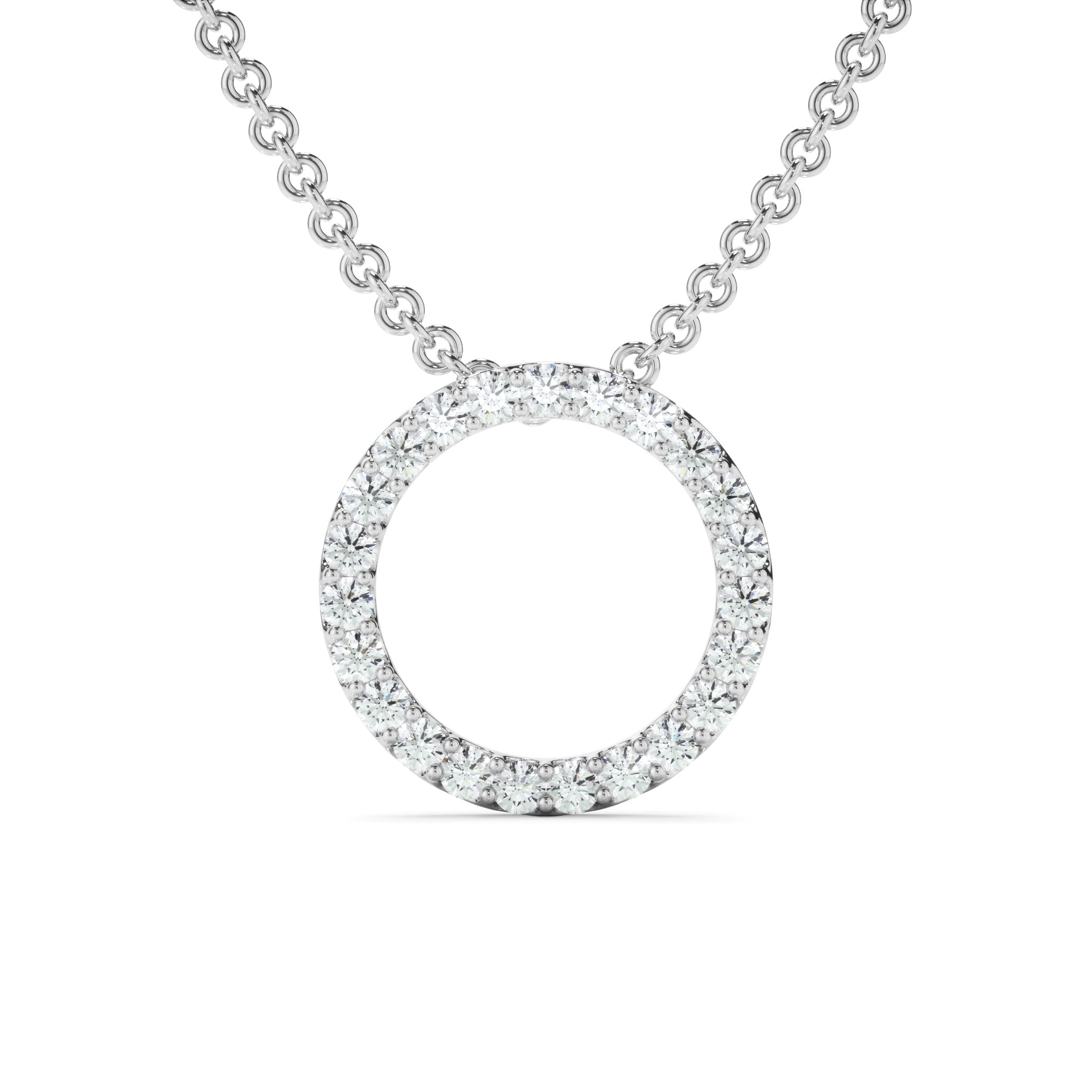 0.25ct Laboratory-Grown Diamond Circle Necklet