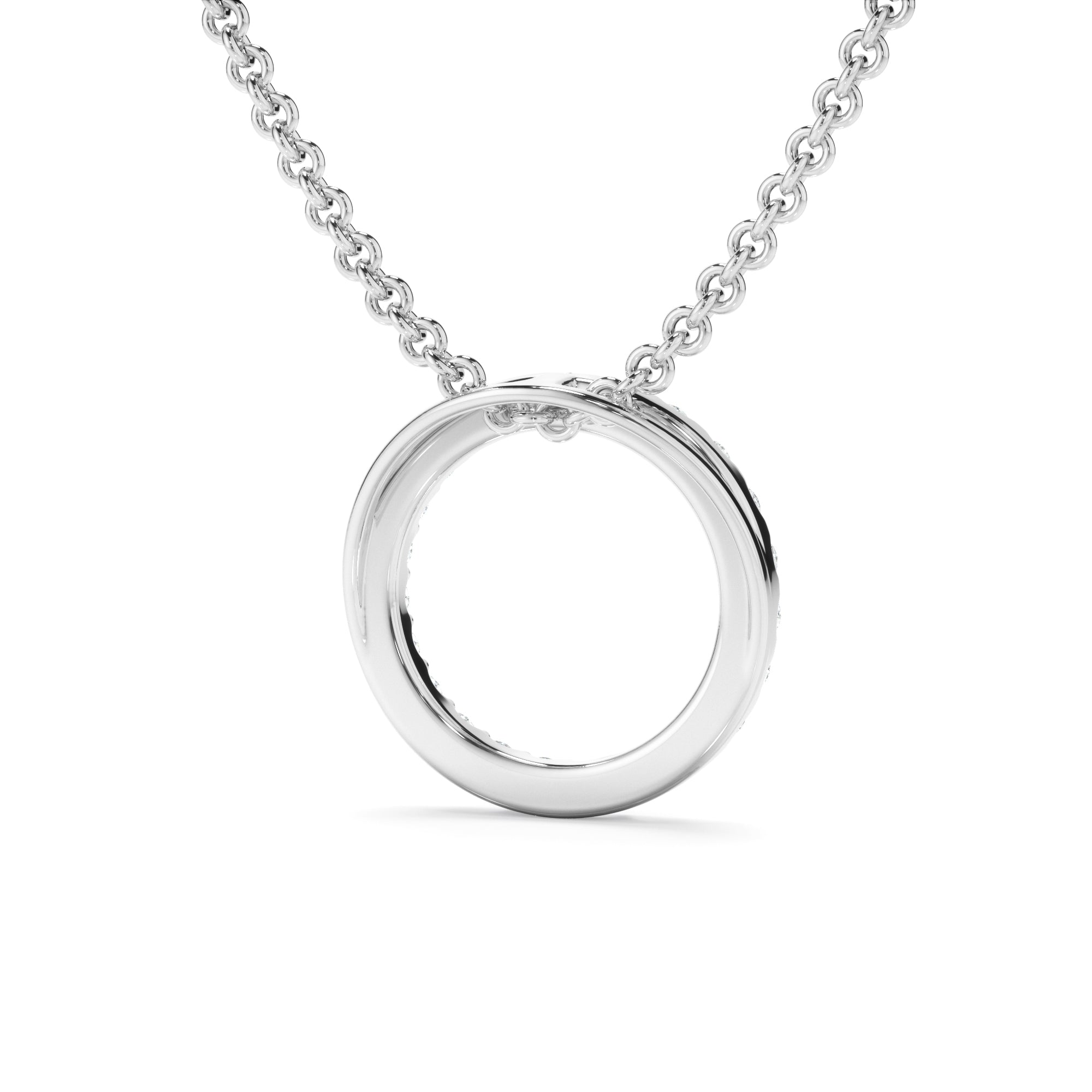 0.25ct Laboratory-Grown Diamond Circle Necklet