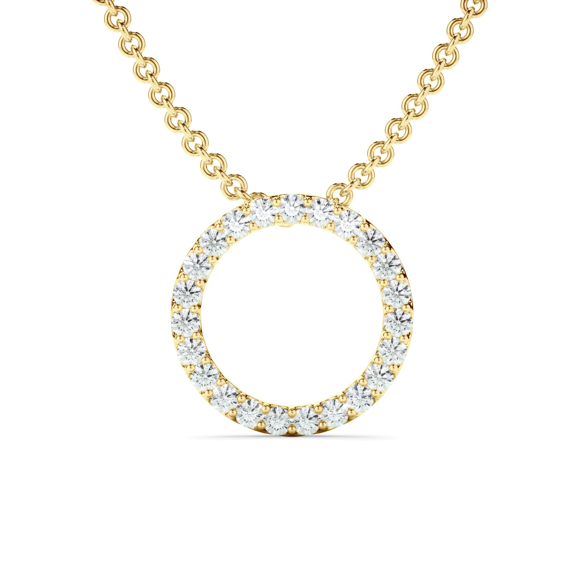 0.25ct Laboratory-Grown Diamond Circle Necklet