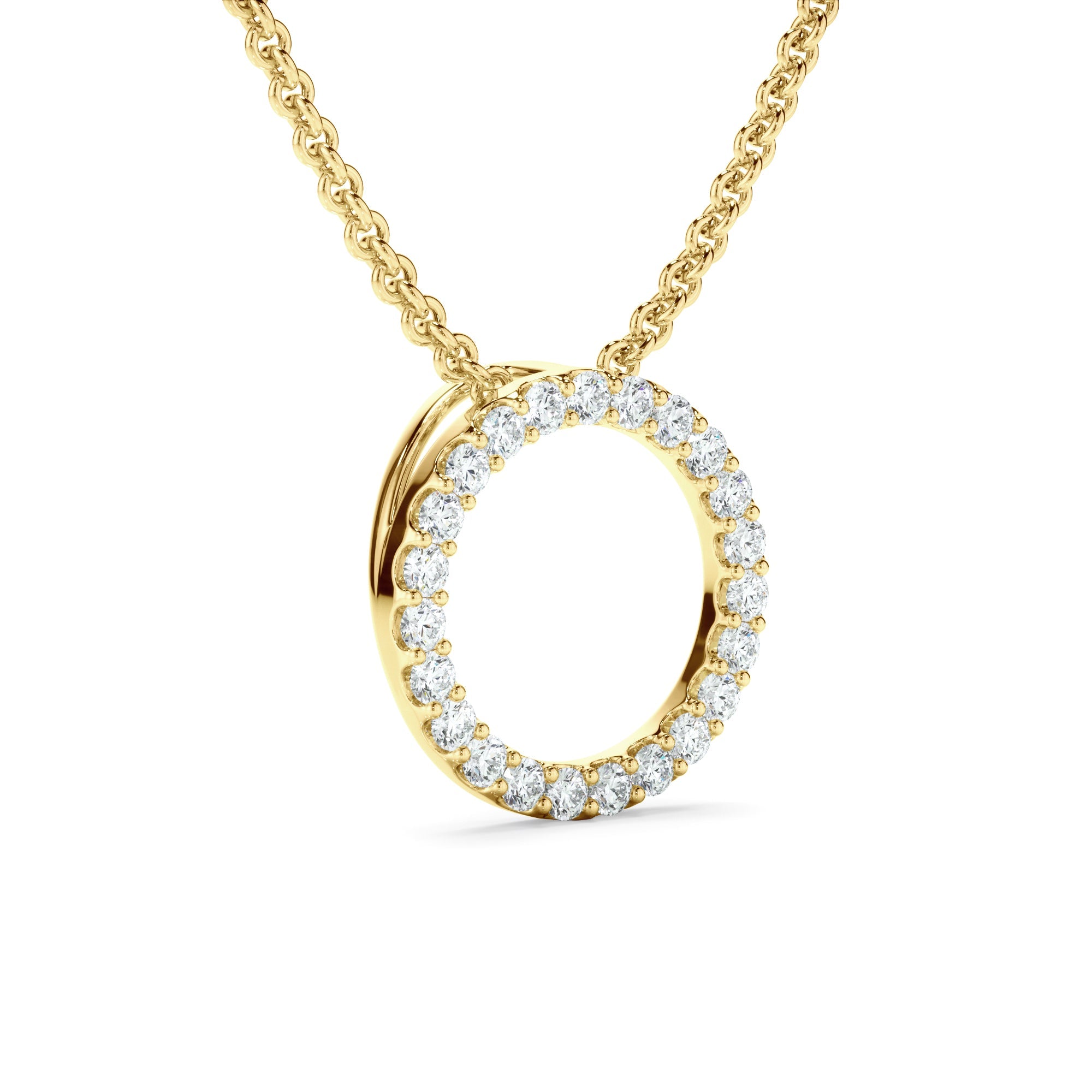 0.25ct Laboratory-Grown Diamond Circle Necklet