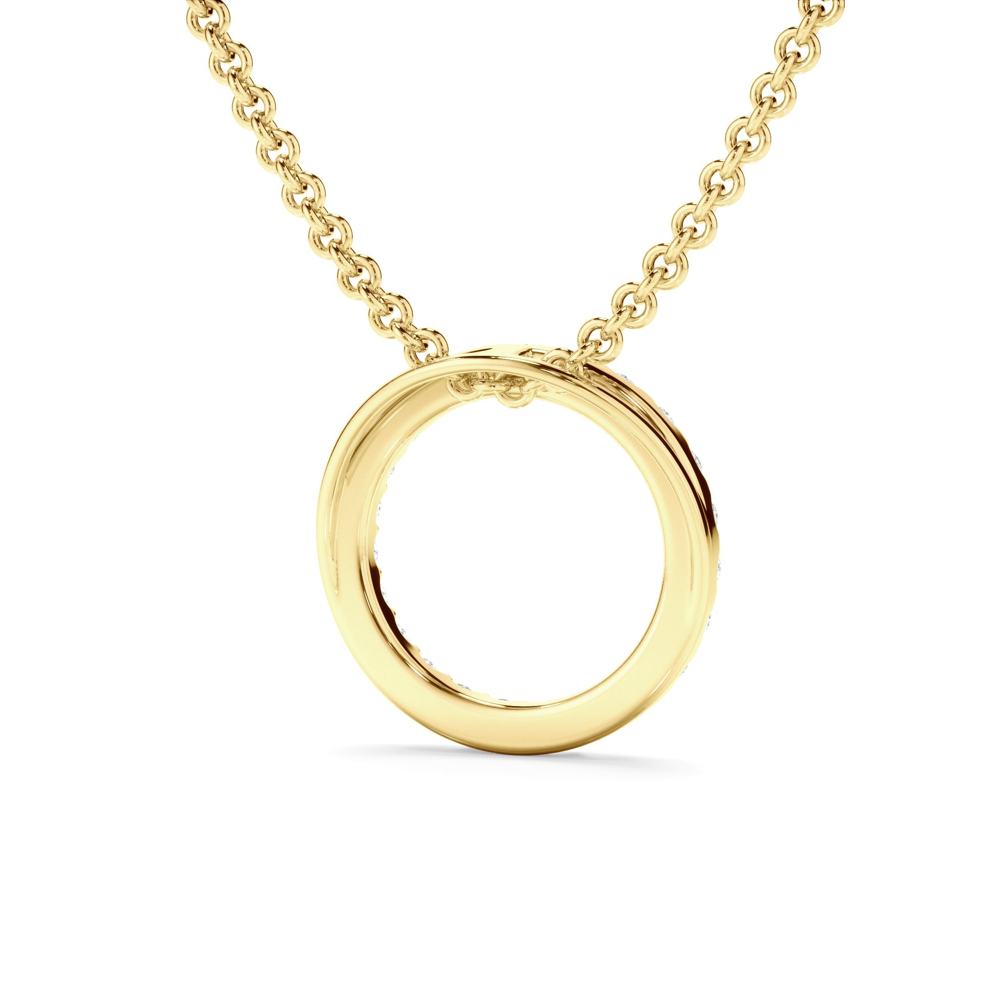 0.25ct Laboratory-Grown Diamond Circle Necklet
