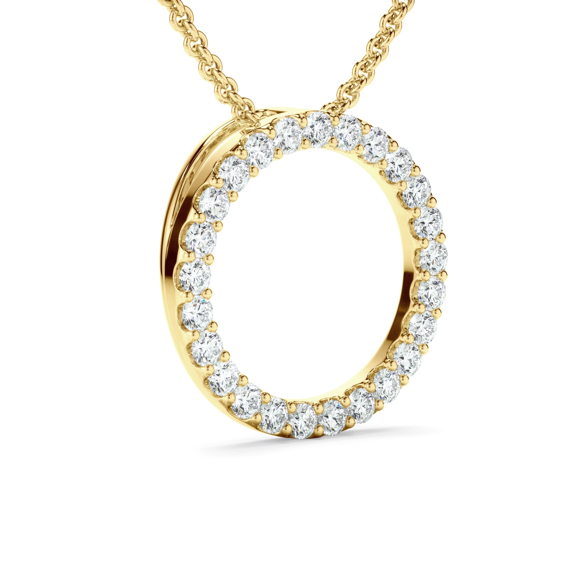 0.50ct Laboratory-Grown Diamond Circle Necklet